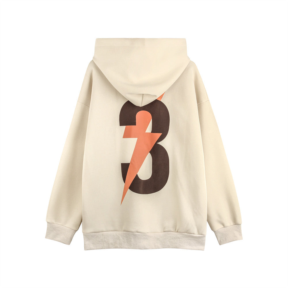 Men's Lightning Printed Hoodie
