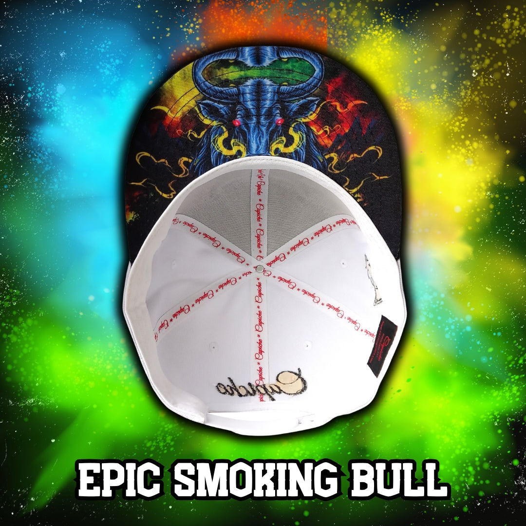 Bull Snapback - White/Black