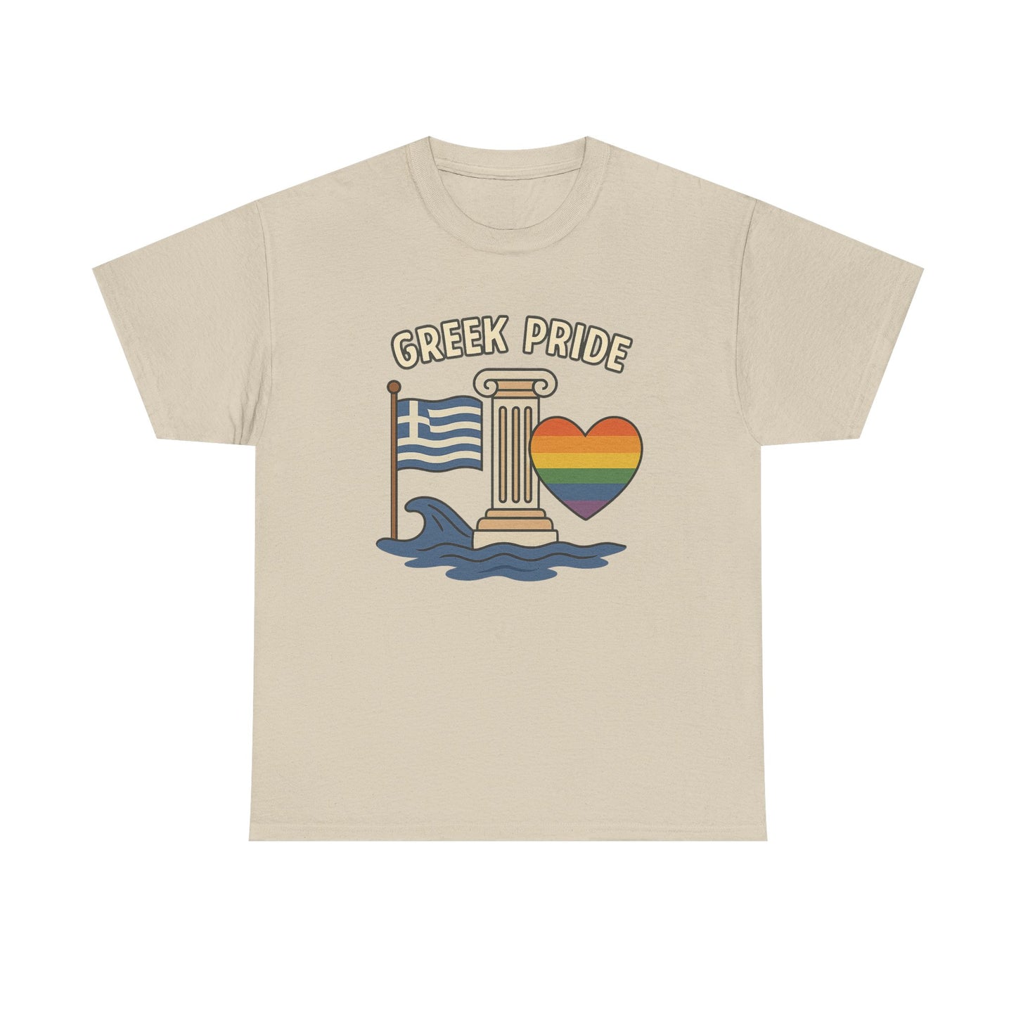 Griechischer Stolz - Inspiriertes Grafik-T-Shirt, Urlaubsshirt, Reise-Souvenir, Unisex-Baumwoll-T-Shirt, Sommerbekleidung, Freizeitkleidung 