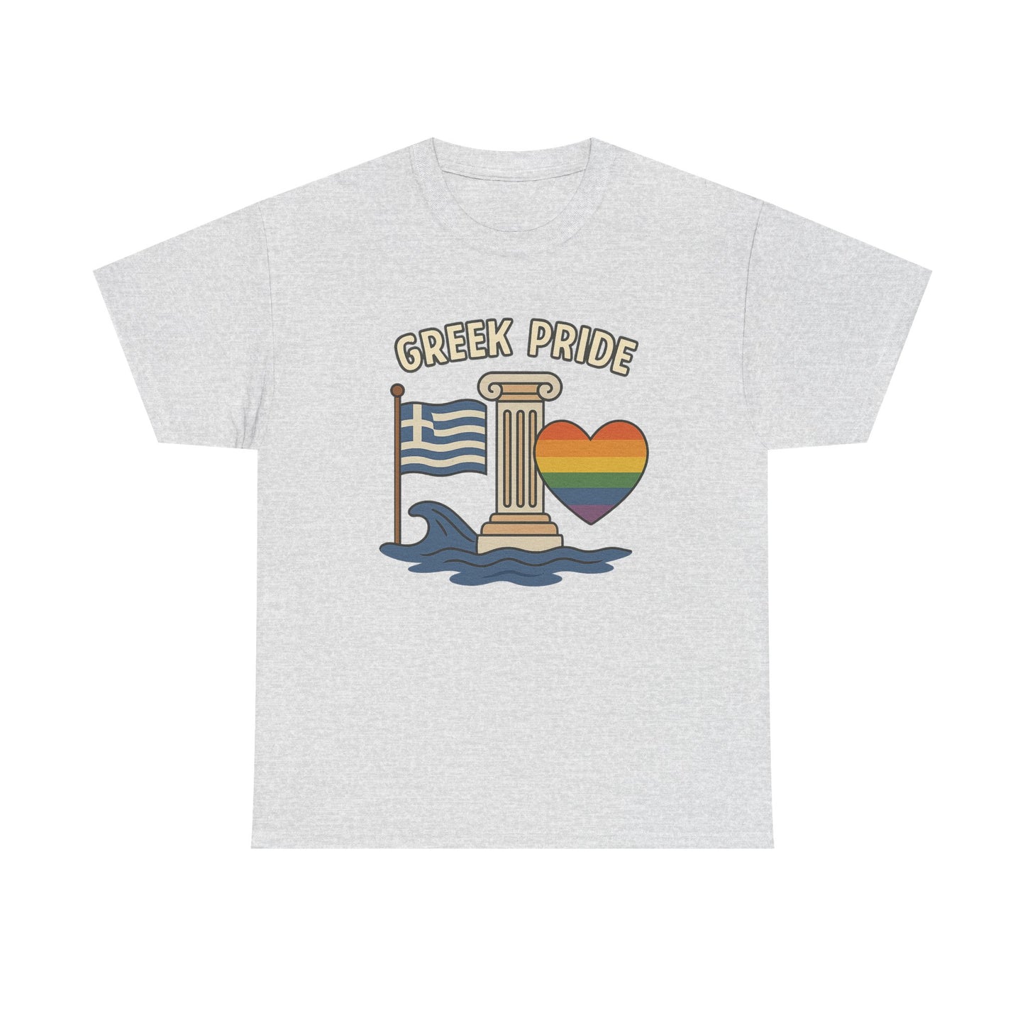 Griechischer Stolz - Inspiriertes Grafik-T-Shirt, Urlaubsshirt, Reise-Souvenir, Unisex-Baumwoll-T-Shirt, Sommerbekleidung, Freizeitkleidung 