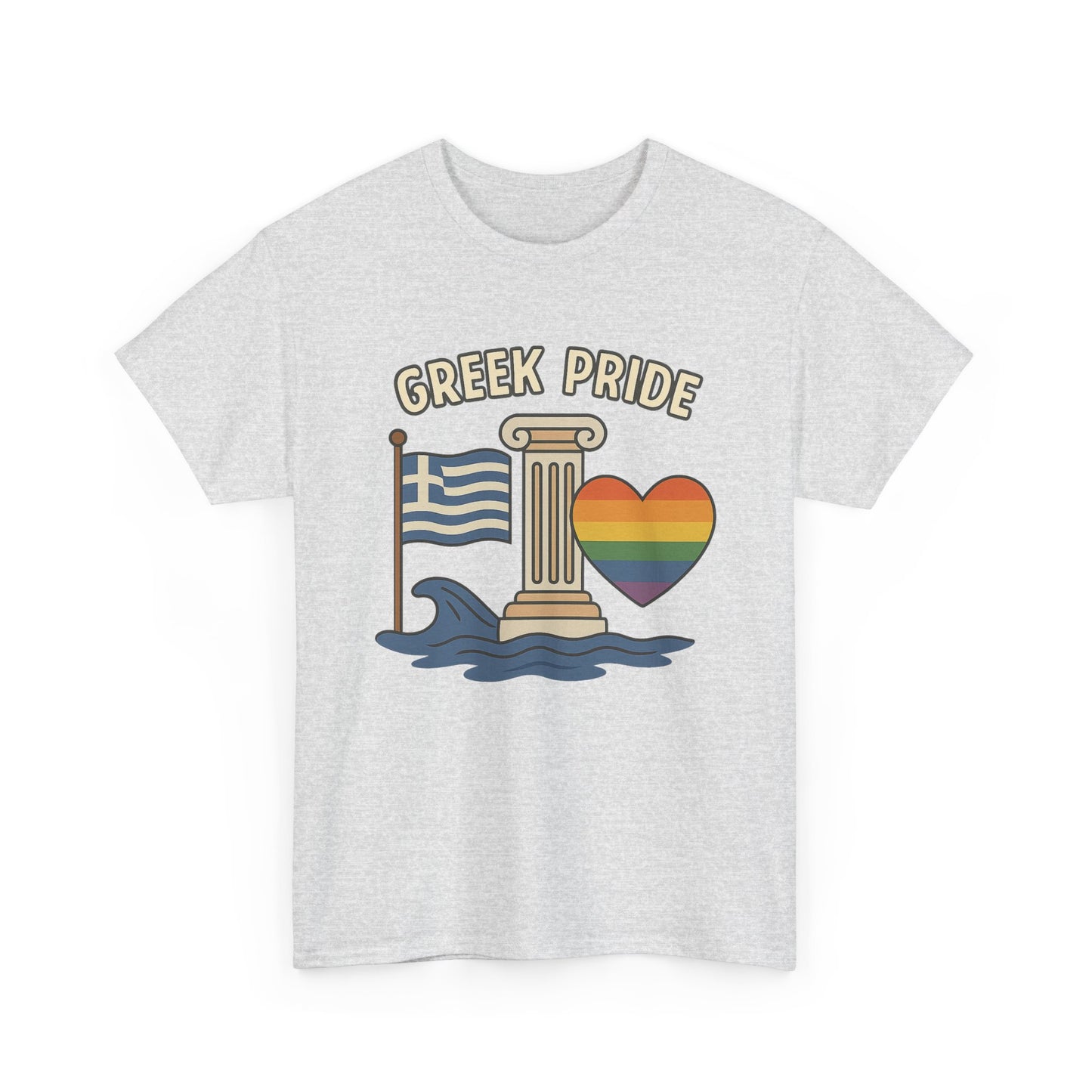 Griechischer Stolz - Inspiriertes Grafik-T-Shirt, Urlaubsshirt, Reise-Souvenir, Unisex-Baumwoll-T-Shirt, Sommerbekleidung, Freizeitkleidung 