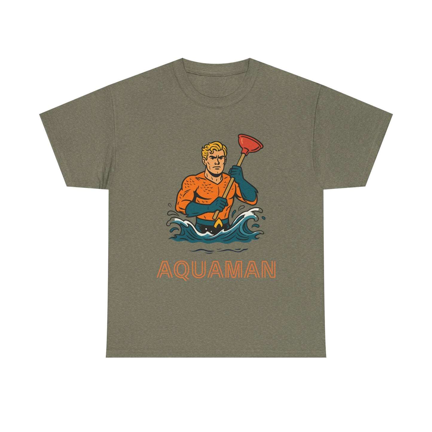 T-shirt unisexe parodie drôle d'Aquaman