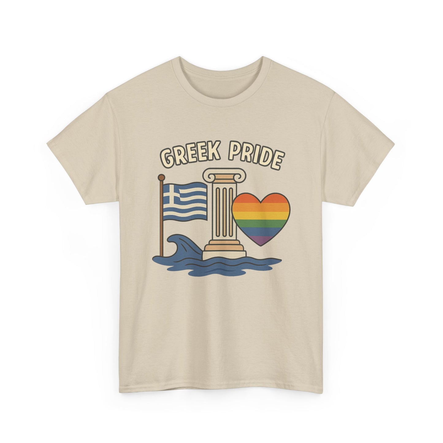 Griechischer Stolz - Inspiriertes Grafik-T-Shirt, Urlaubsshirt, Reise-Souvenir, Unisex-Baumwoll-T-Shirt, Sommerbekleidung, Freizeitkleidung 