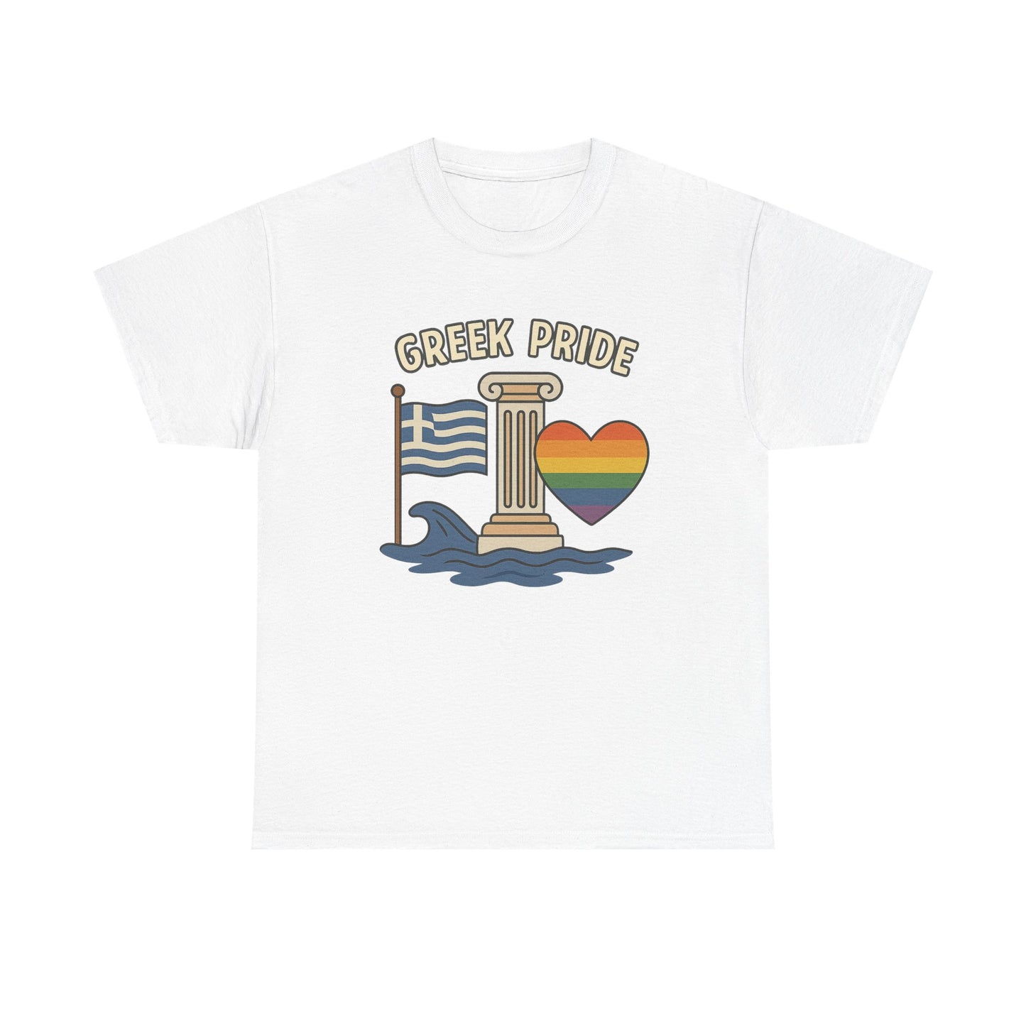 Griechischer Stolz - Inspiriertes Grafik-T-Shirt, Urlaubsshirt, Reise-Souvenir, Unisex-Baumwoll-T-Shirt, Sommerbekleidung, Freizeitkleidung 