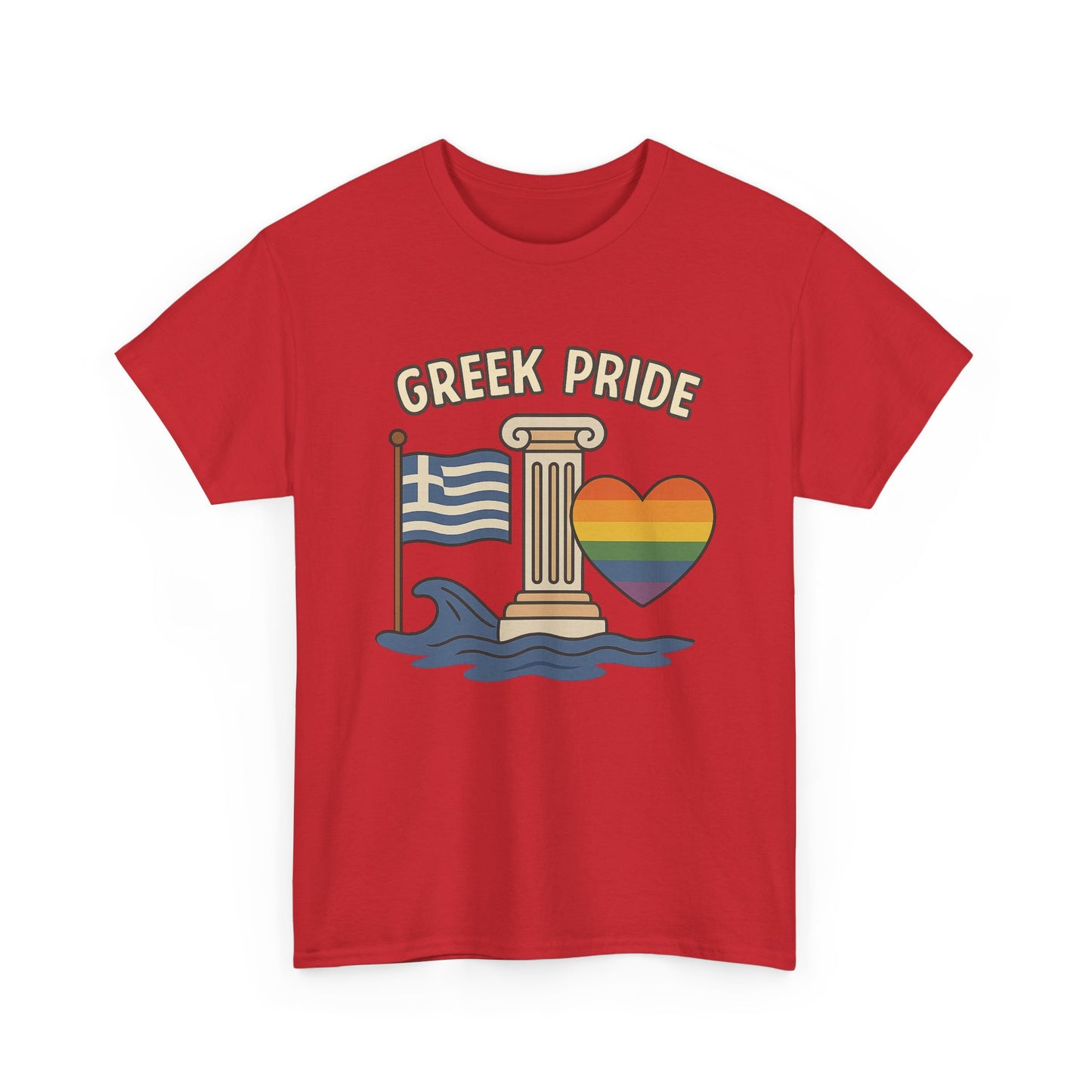 Griechischer Stolz - Inspiriertes Grafik-T-Shirt, Urlaubsshirt, Reise-Souvenir, Unisex-Baumwoll-T-Shirt, Sommerbekleidung, Freizeitkleidung 