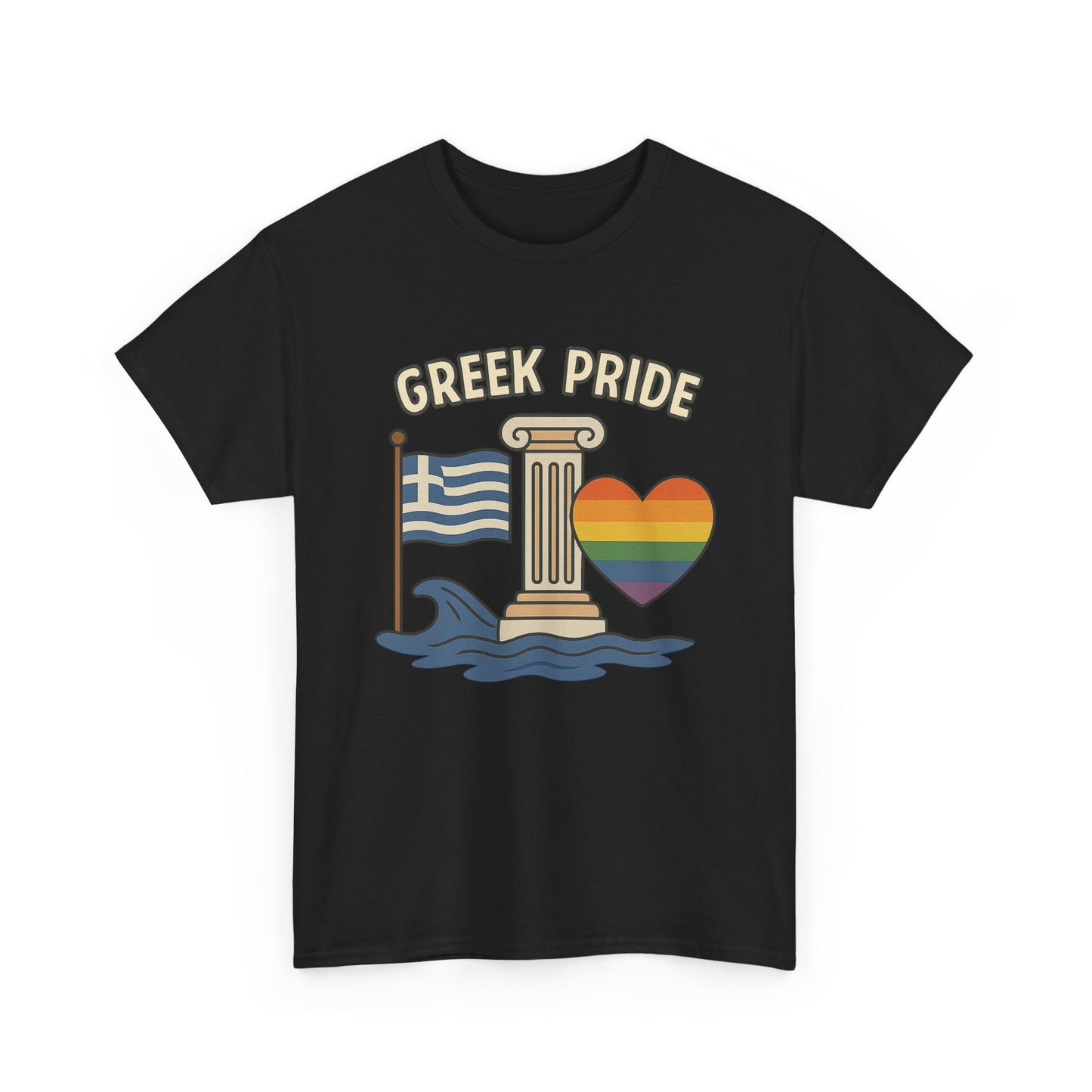 Griechischer Stolz - Inspiriertes Grafik-T-Shirt, Urlaubsshirt, Reise-Souvenir, Unisex-Baumwoll-T-Shirt, Sommerbekleidung, Freizeitkleidung 