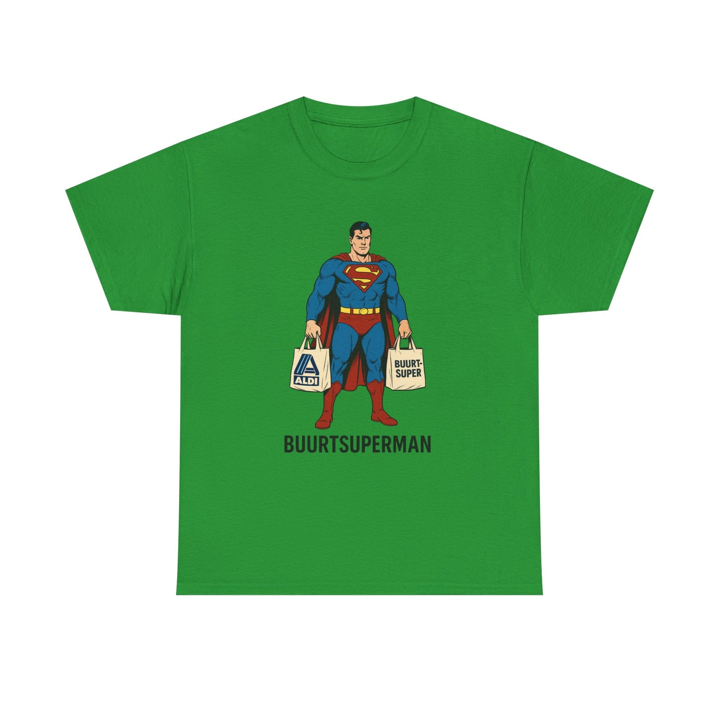 Funny Superman  Tee, Unisex Cotton Shirt, Gift for Superhero Fans, Humor Apparel, Quirky Graphic Tee