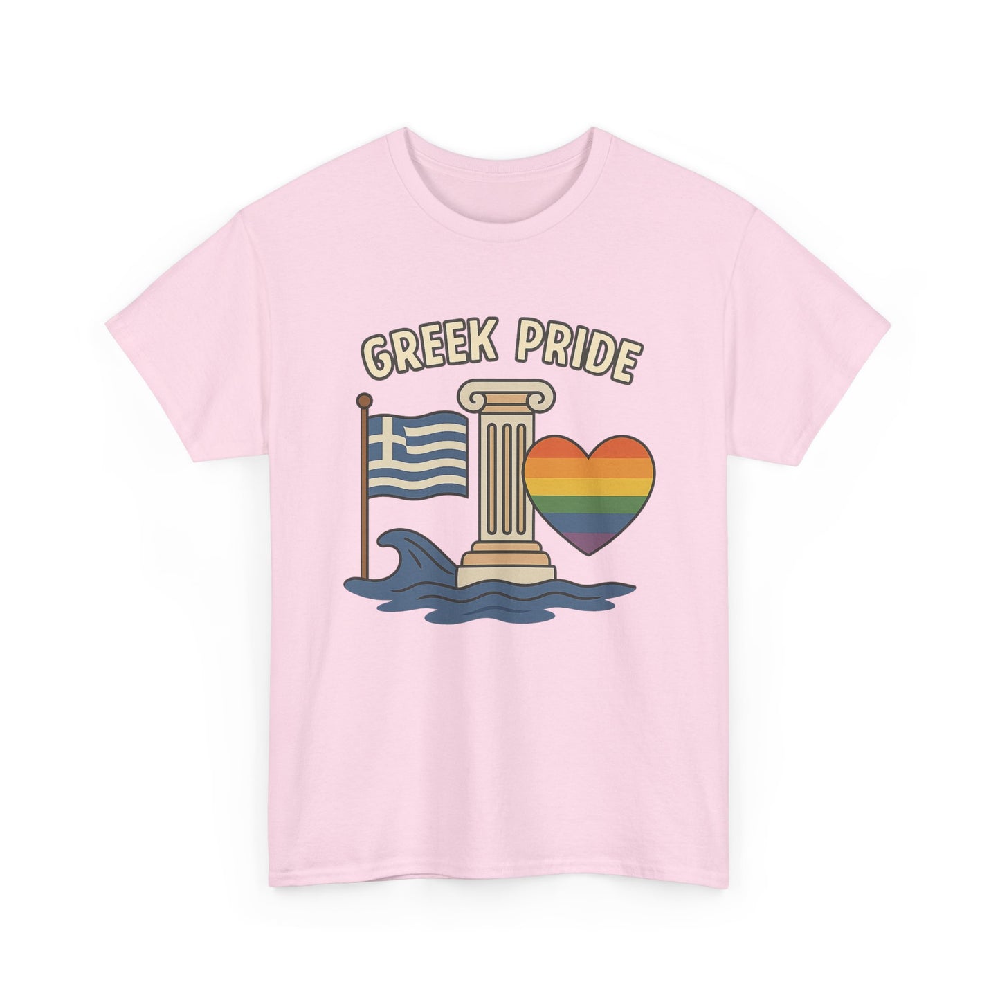 Griechischer Stolz - Inspiriertes Grafik-T-Shirt, Urlaubsshirt, Reise-Souvenir, Unisex-Baumwoll-T-Shirt, Sommerbekleidung, Freizeitkleidung 