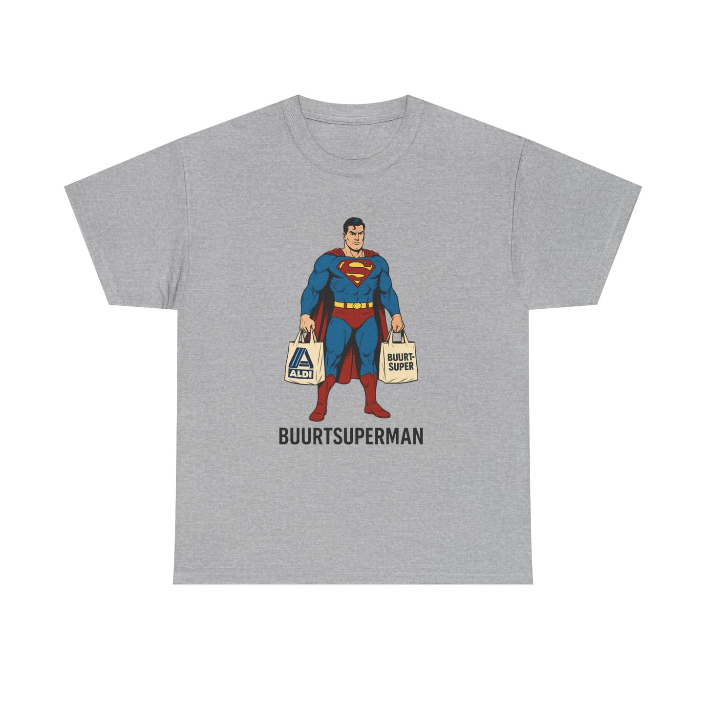 Funny Superman  Tee, Unisex Cotton Shirt, Gift for Superhero Fans, Humor Apparel, Quirky Graphic Tee