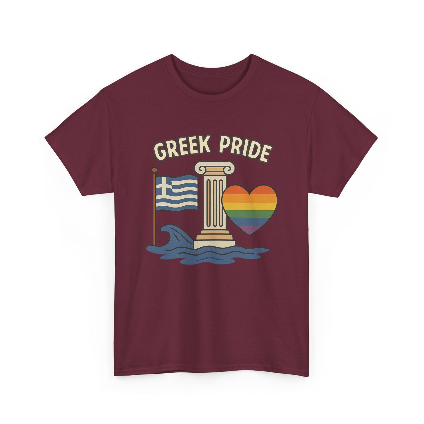Griechischer Stolz - Inspiriertes Grafik-T-Shirt, Urlaubsshirt, Reise-Souvenir, Unisex-Baumwoll-T-Shirt, Sommerbekleidung, Freizeitkleidung 