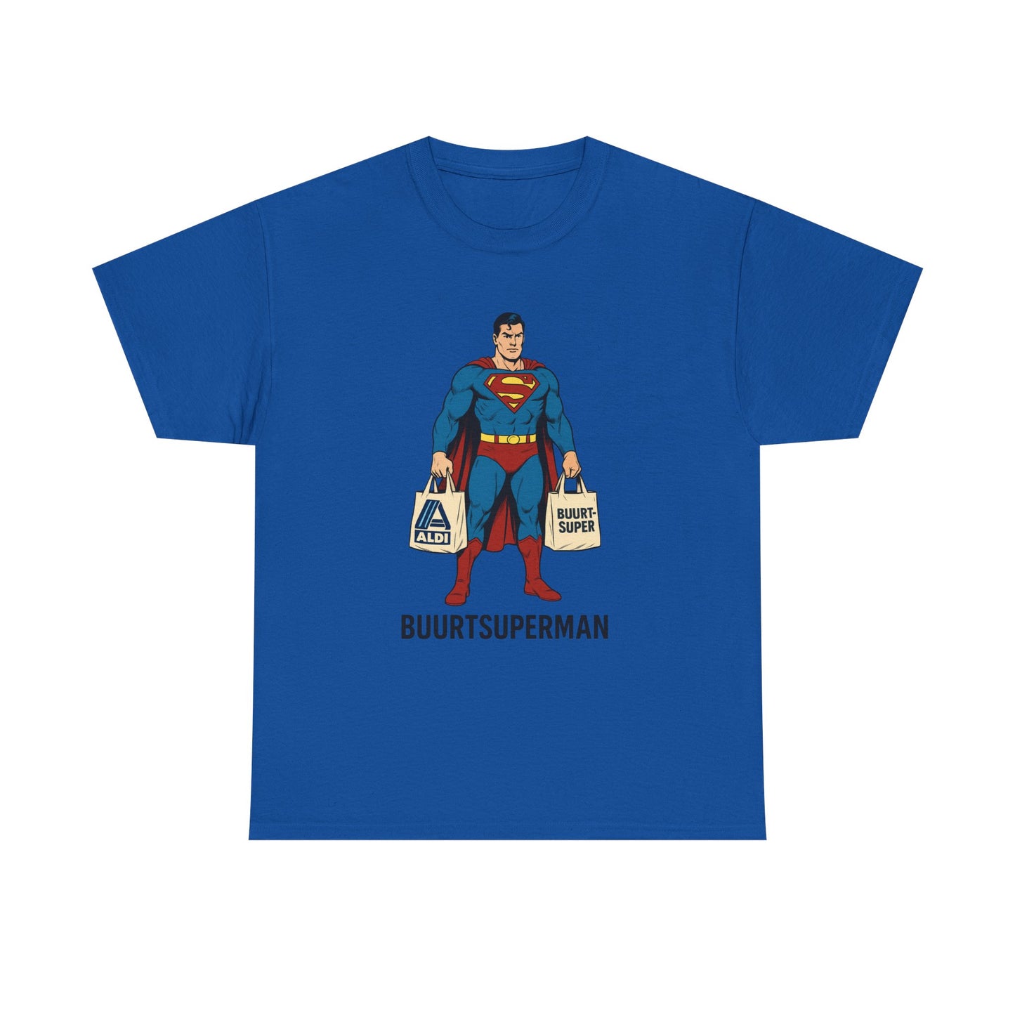 Funny Superman  Tee, Unisex Cotton Shirt, Gift for Superhero Fans, Humor Apparel, Quirky Graphic Tee
