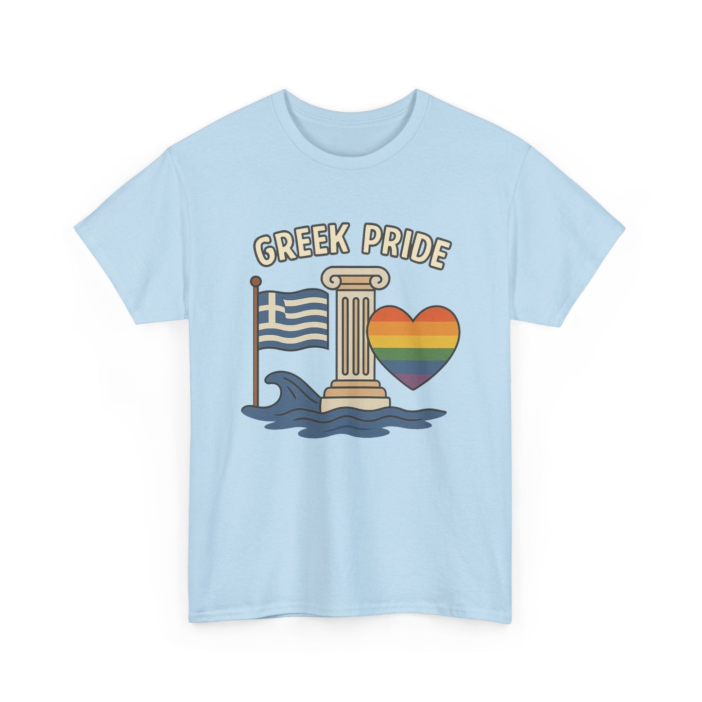 Griechischer Stolz - Inspiriertes Grafik-T-Shirt, Urlaubsshirt, Reise-Souvenir, Unisex-Baumwoll-T-Shirt, Sommerbekleidung, Freizeitkleidung 