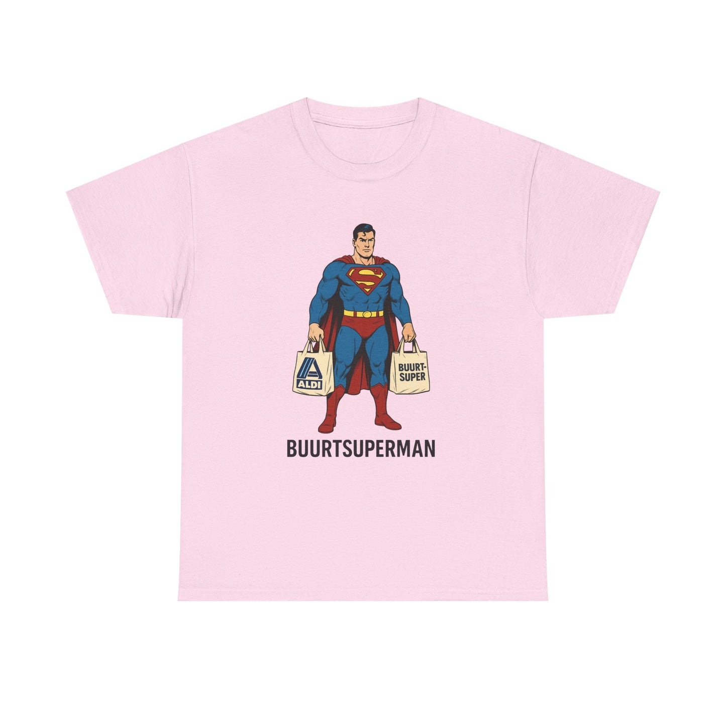 Funny Superman  Tee, Unisex Cotton Shirt, Gift for Superhero Fans, Humor Apparel, Quirky Graphic Tee