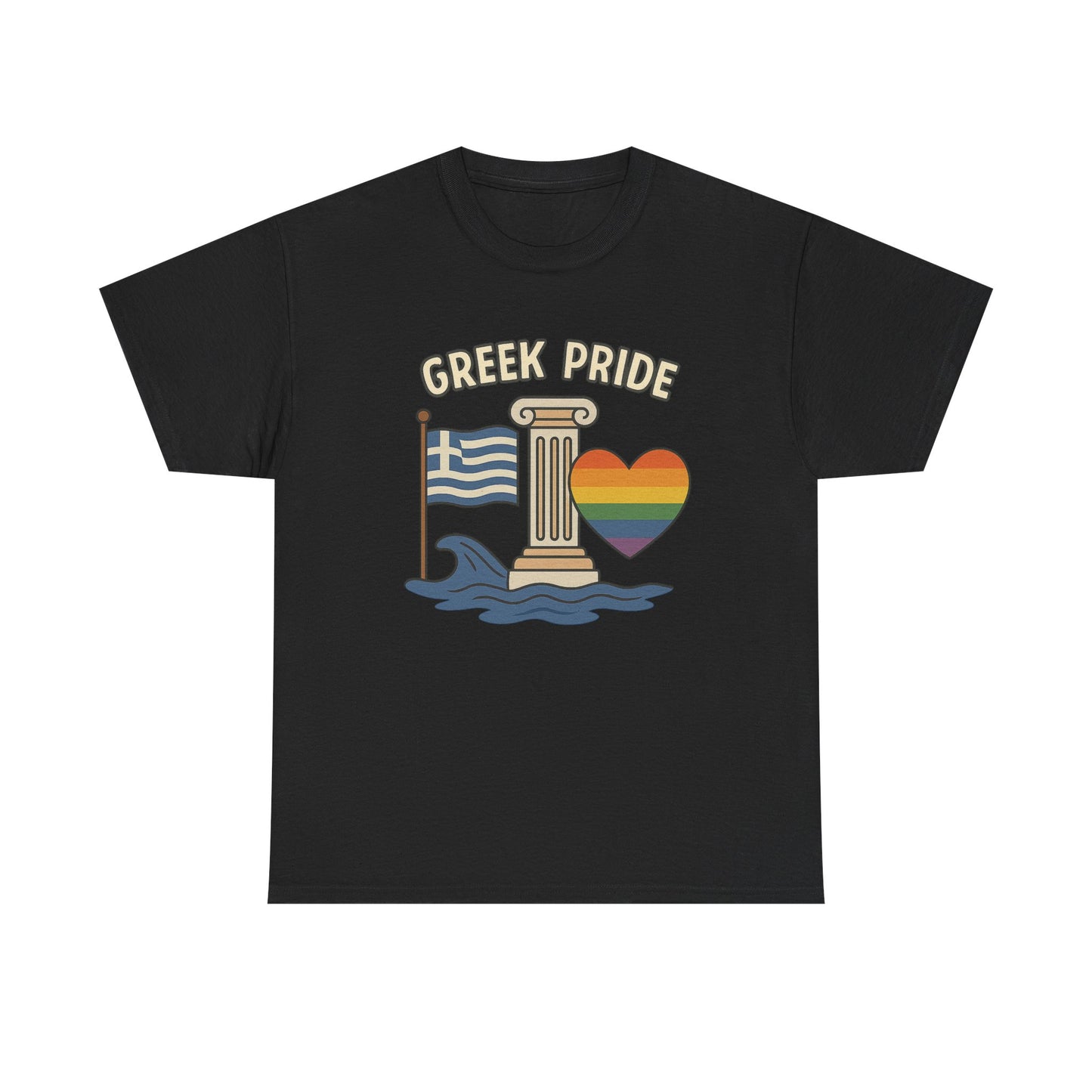 Griechischer Stolz - Inspiriertes Grafik-T-Shirt, Urlaubsshirt, Reise-Souvenir, Unisex-Baumwoll-T-Shirt, Sommerbekleidung, Freizeitkleidung 