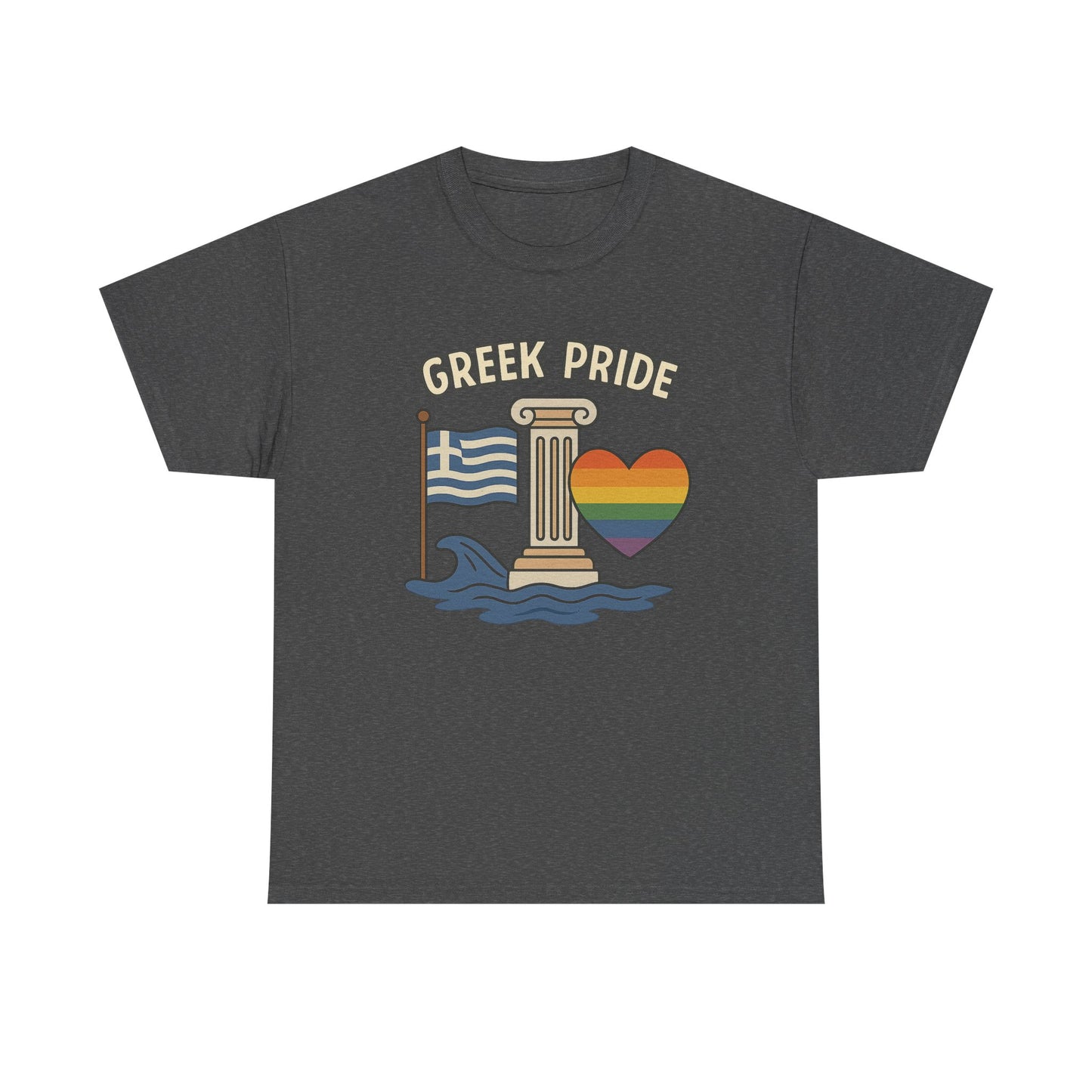 Griechischer Stolz - Inspiriertes Grafik-T-Shirt, Urlaubsshirt, Reise-Souvenir, Unisex-Baumwoll-T-Shirt, Sommerbekleidung, Freizeitkleidung 