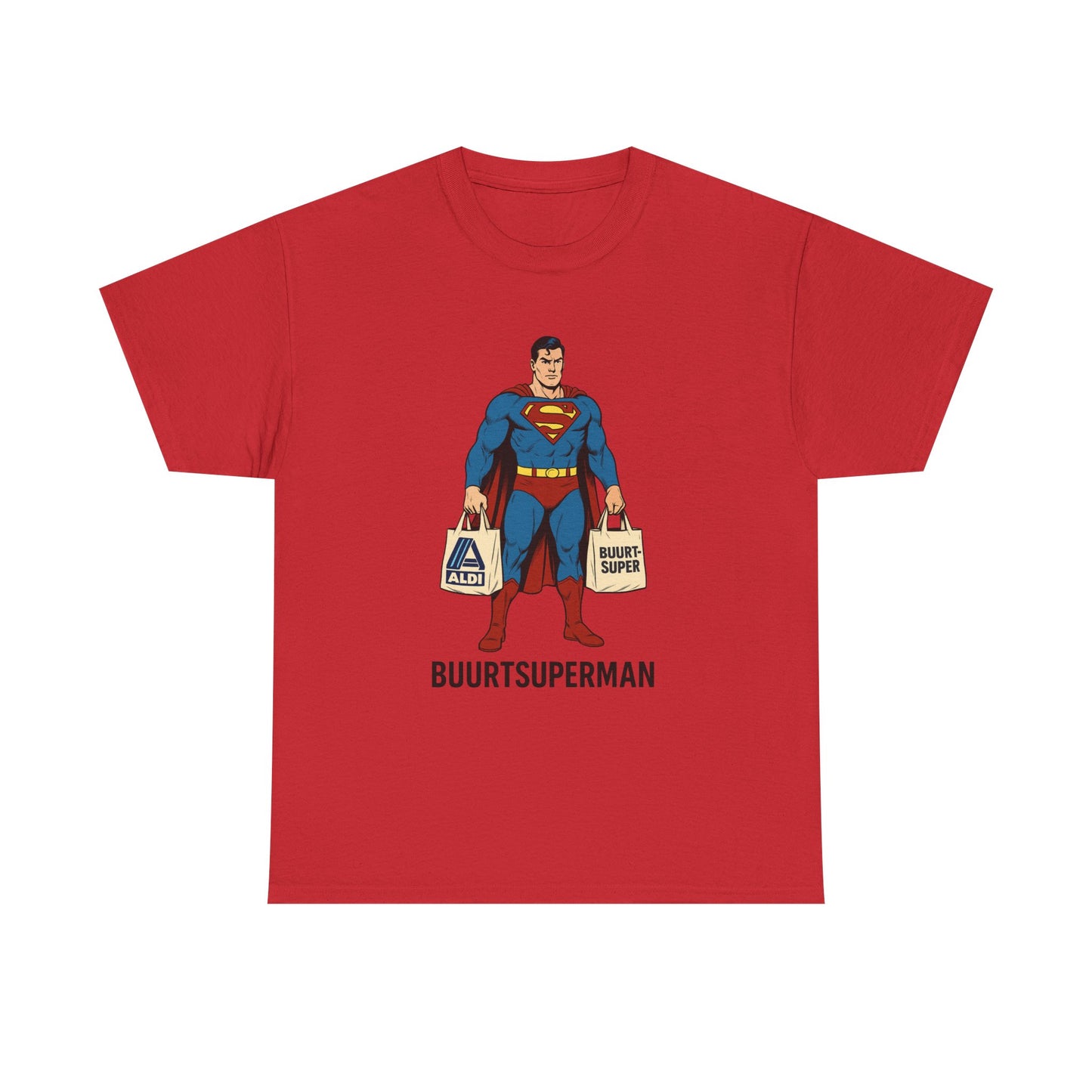 Funny Superman  Tee, Unisex Cotton Shirt, Gift for Superhero Fans, Humor Apparel, Quirky Graphic Tee
