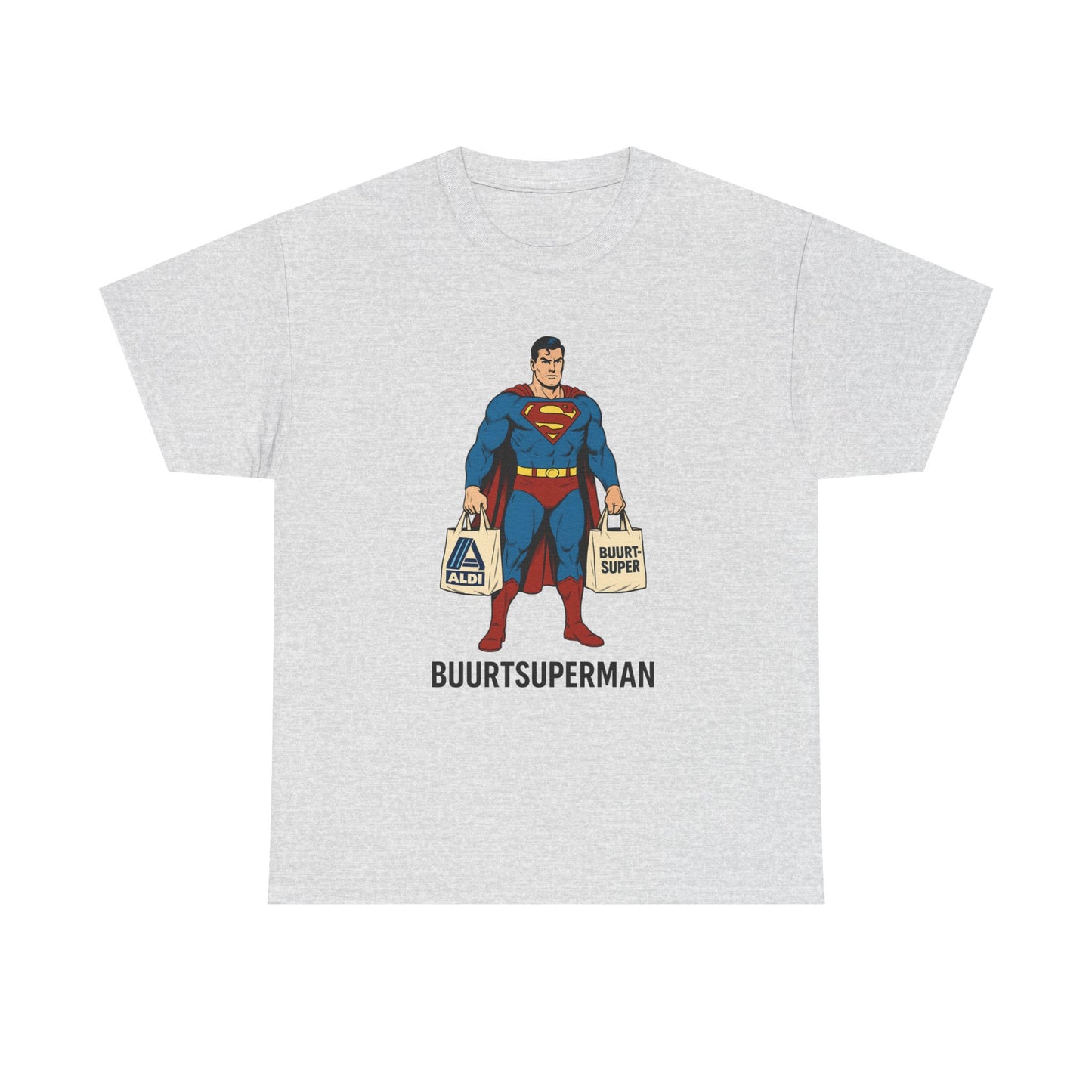Funny Superman  Tee, Unisex Cotton Shirt, Gift for Superhero Fans, Humor Apparel, Quirky Graphic Tee