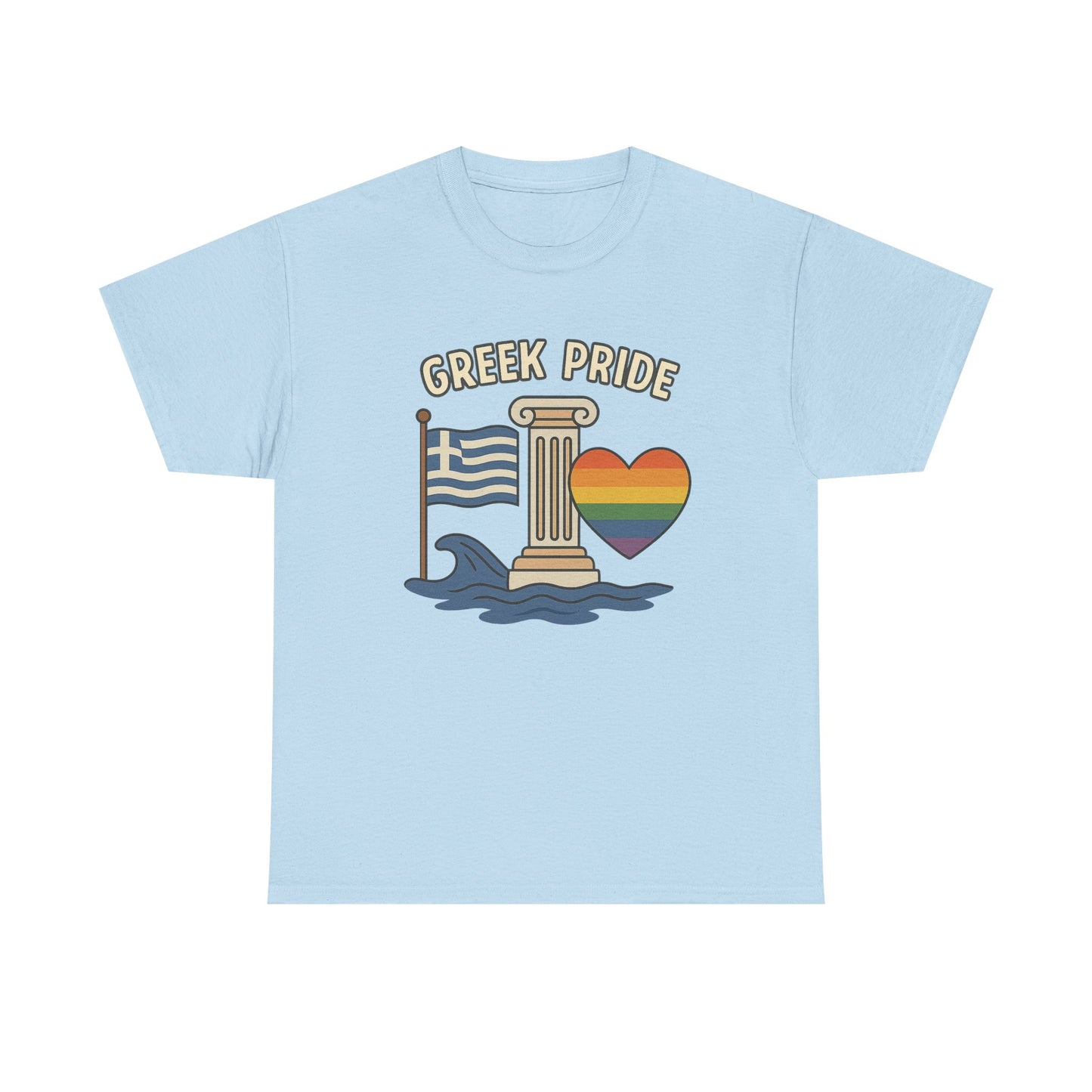 Griechischer Stolz - Inspiriertes Grafik-T-Shirt, Urlaubsshirt, Reise-Souvenir, Unisex-Baumwoll-T-Shirt, Sommerbekleidung, Freizeitkleidung 