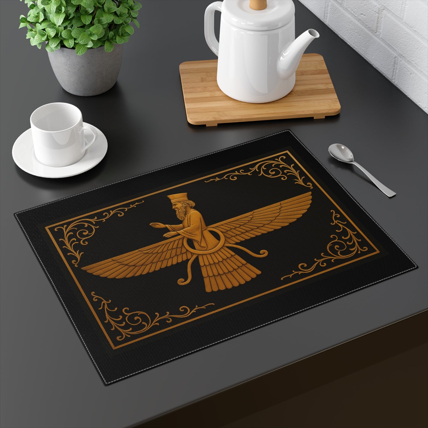 Elegant Persian Style Placemat, Persian decor, table settings, unique kitchen accessories, dining table decoration