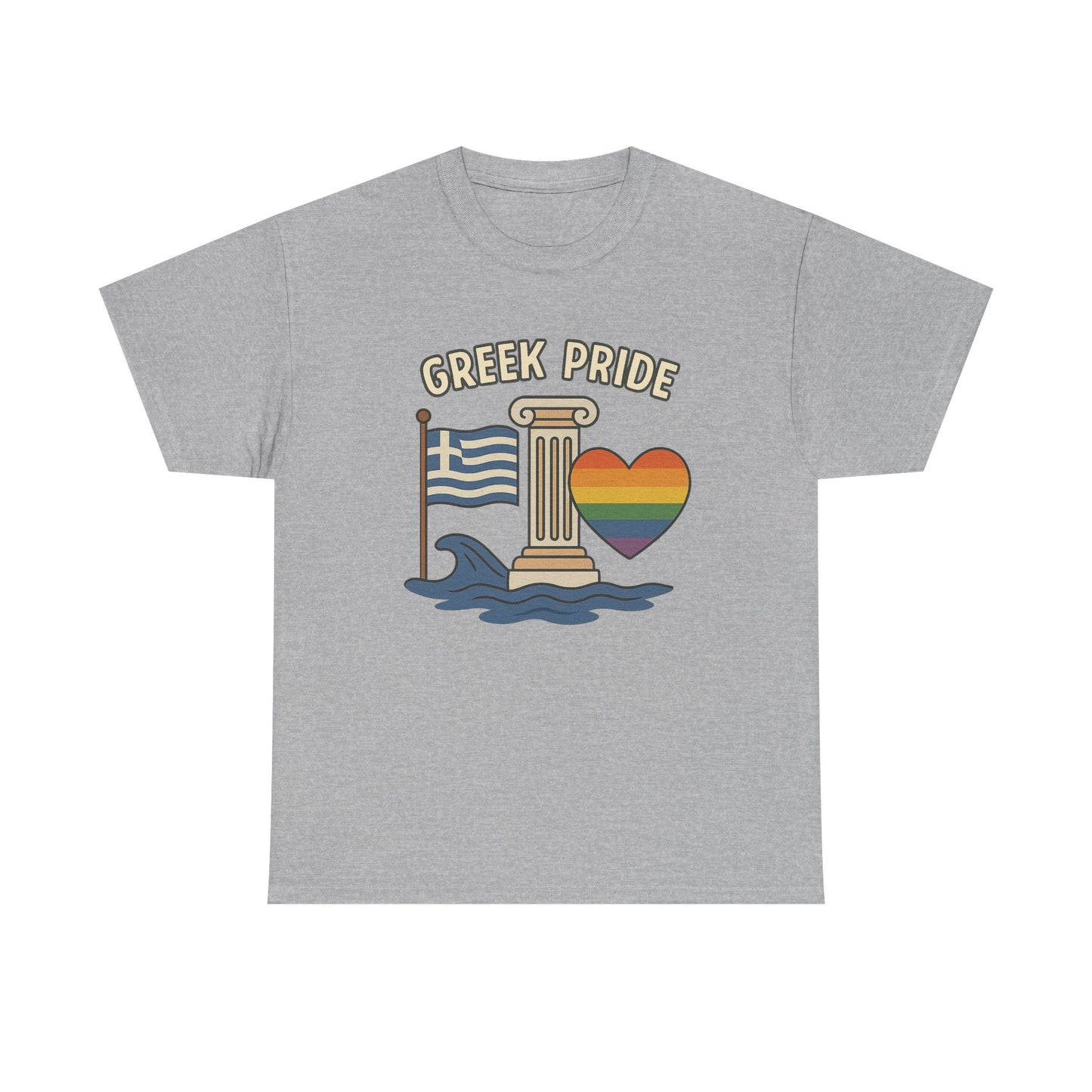 Griechischer Stolz - Inspiriertes Grafik-T-Shirt, Urlaubsshirt, Reise-Souvenir, Unisex-Baumwoll-T-Shirt, Sommerbekleidung, Freizeitkleidung 
