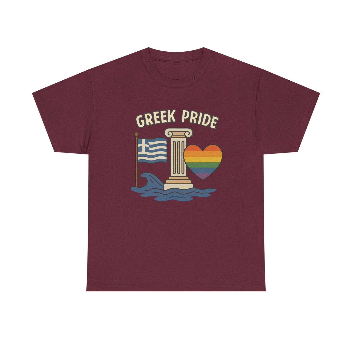 Griechischer Stolz - Inspiriertes Grafik-T-Shirt, Urlaubsshirt, Reise-Souvenir, Unisex-Baumwoll-T-Shirt, Sommerbekleidung, Freizeitkleidung 