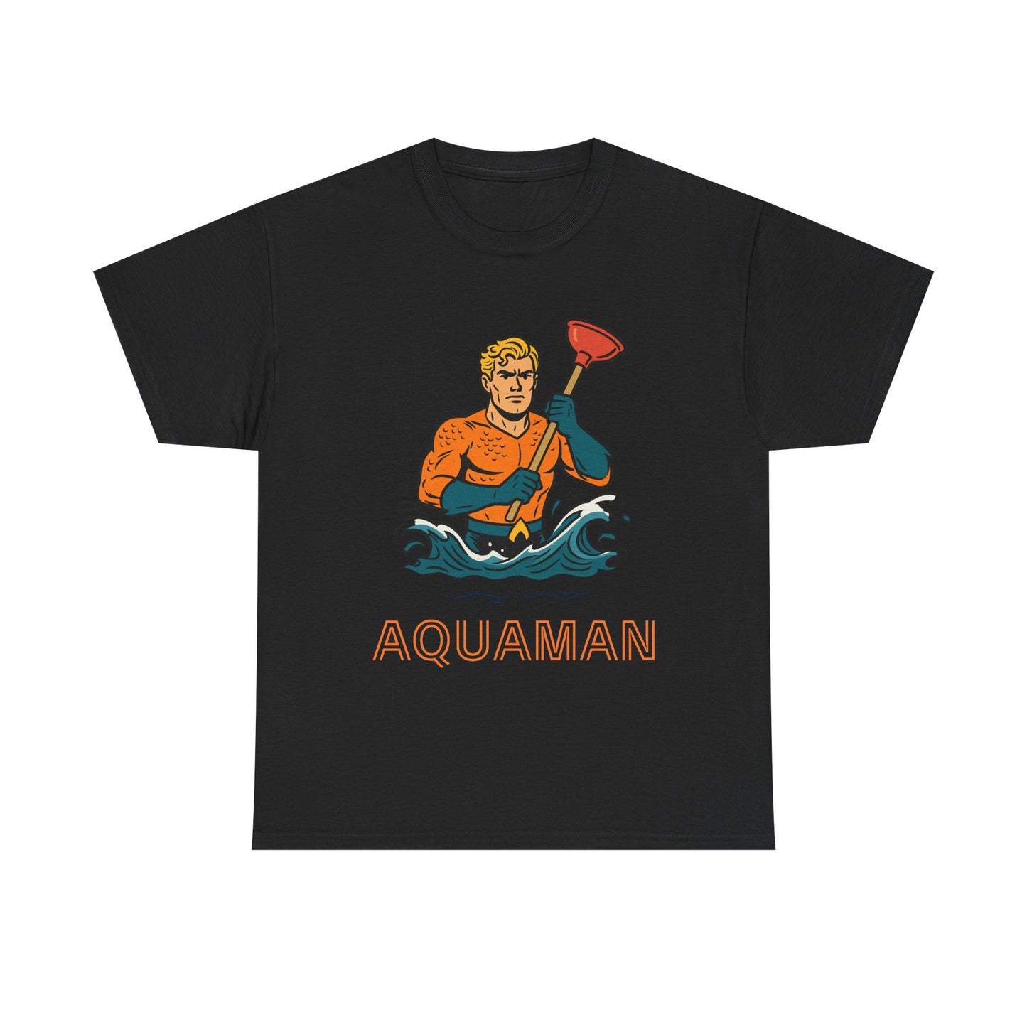 T-shirt unisexe parodie drôle d'Aquaman