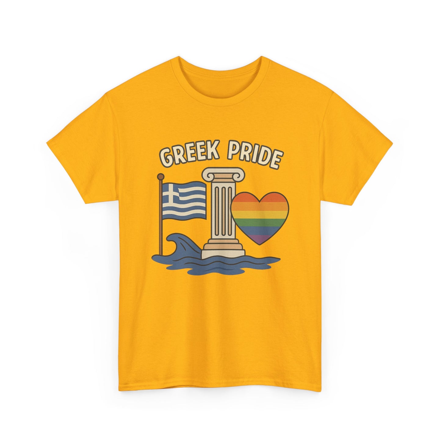 Griechischer Stolz - Inspiriertes Grafik-T-Shirt, Urlaubsshirt, Reise-Souvenir, Unisex-Baumwoll-T-Shirt, Sommerbekleidung, Freizeitkleidung 