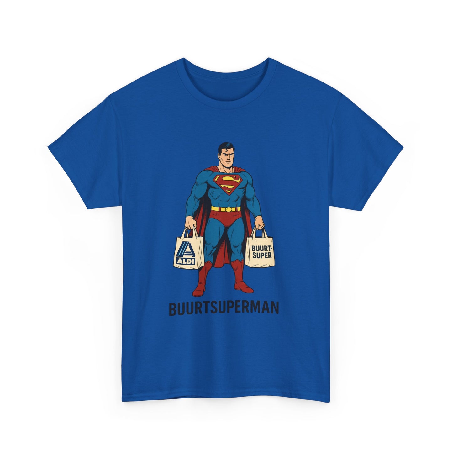 Funny Superman  Tee, Unisex Cotton Shirt, Gift for Superhero Fans, Humor Apparel, Quirky Graphic Tee