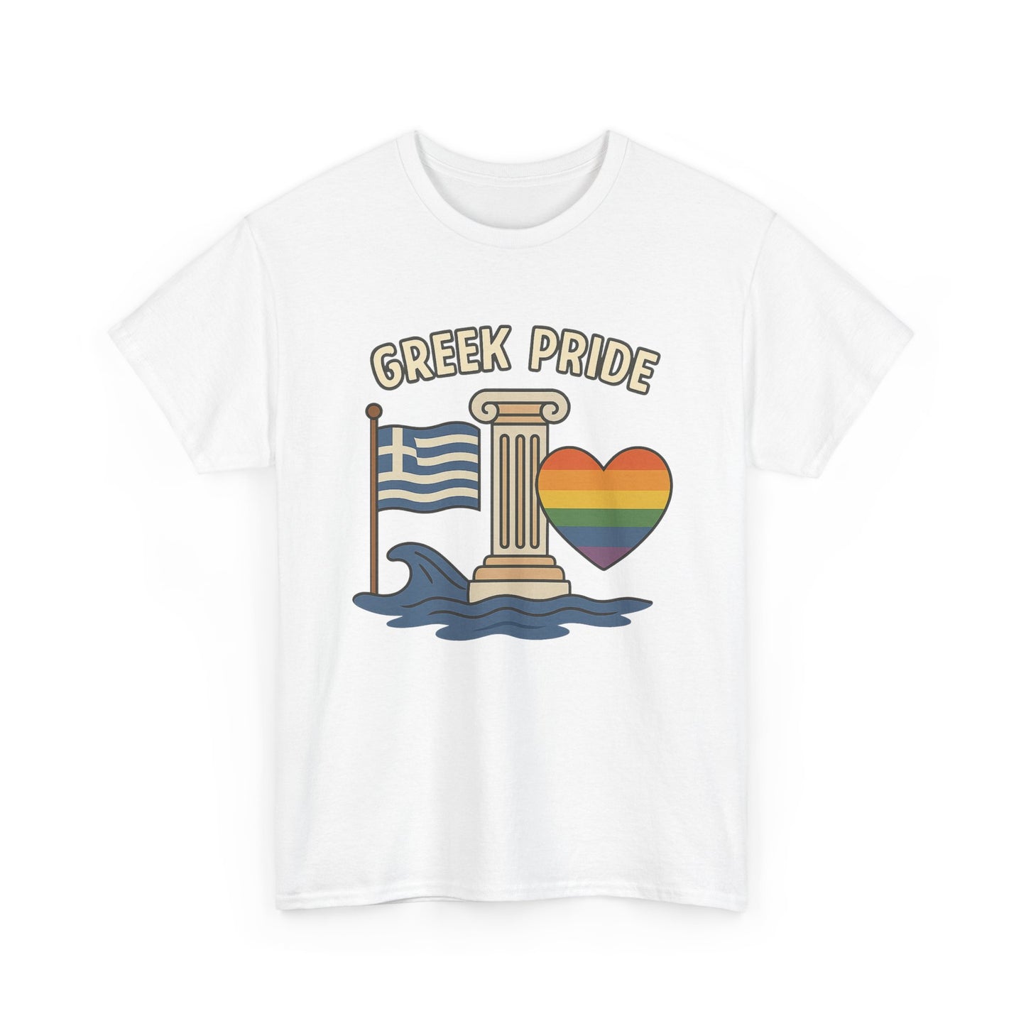 Griechischer Stolz - Inspiriertes Grafik-T-Shirt, Urlaubsshirt, Reise-Souvenir, Unisex-Baumwoll-T-Shirt, Sommerbekleidung, Freizeitkleidung 