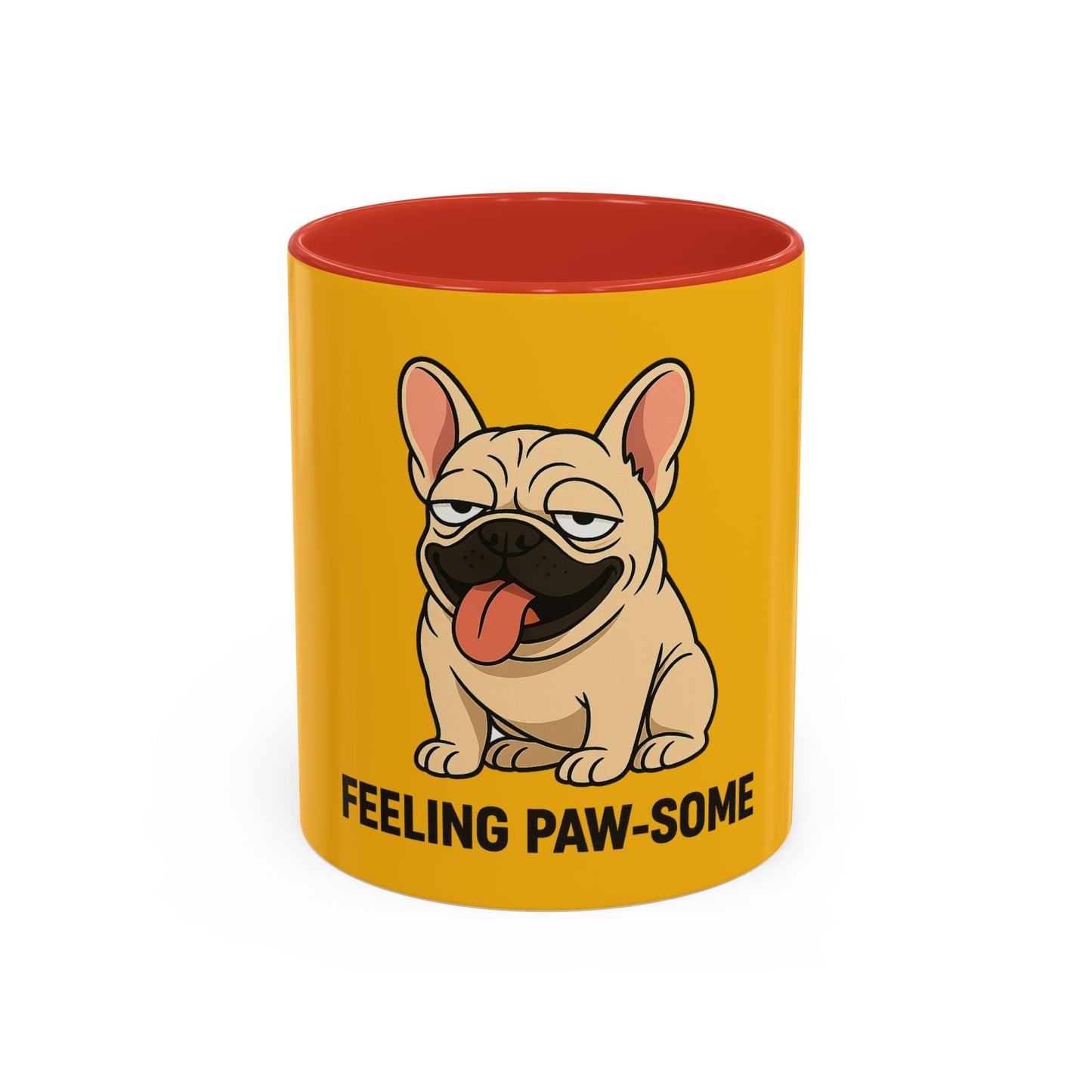 Kaffeetasse mit Pfotenakzent, lustiges Geschenk für Hundeliebhaber, 325 ml 