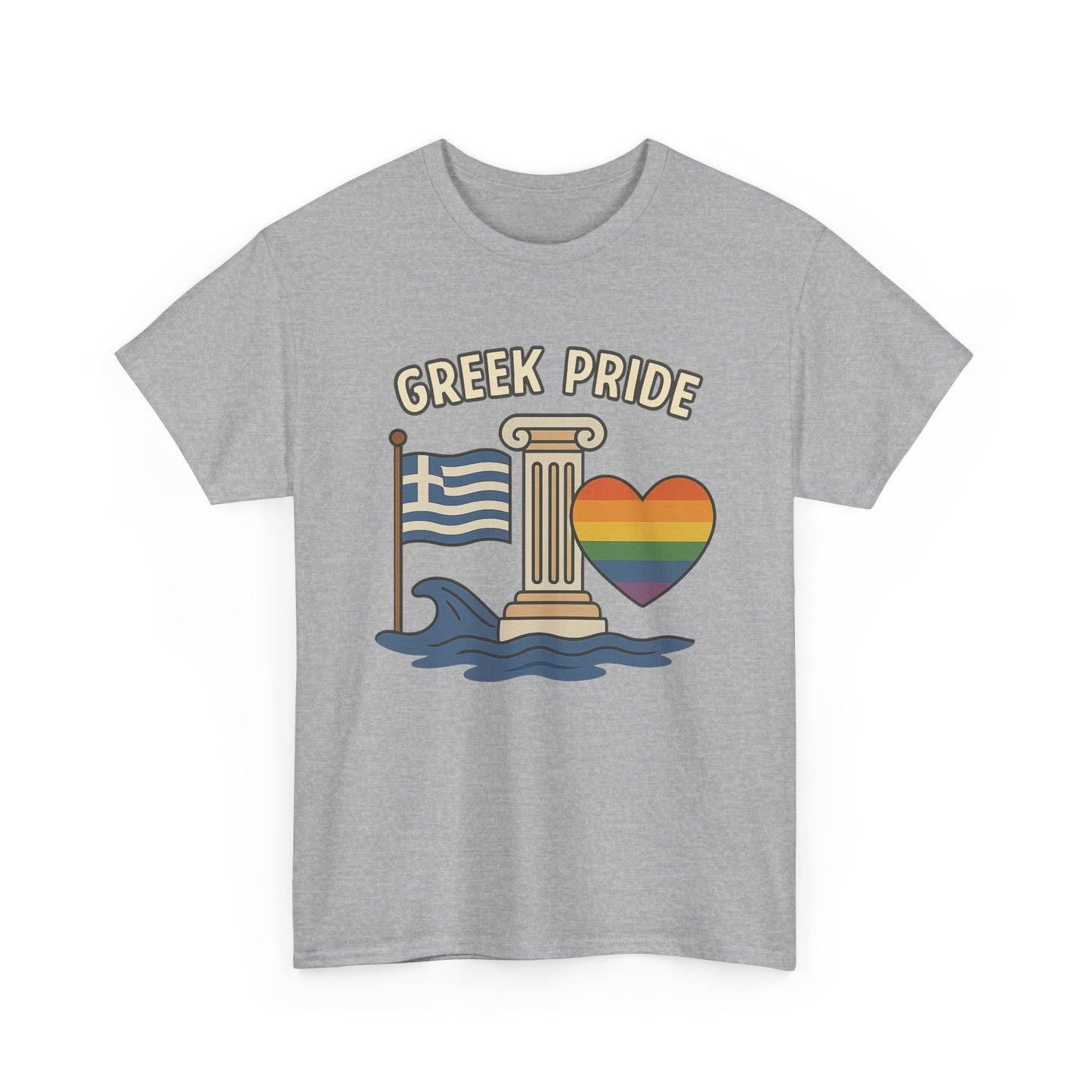 Griechischer Stolz - Inspiriertes Grafik-T-Shirt, Urlaubsshirt, Reise-Souvenir, Unisex-Baumwoll-T-Shirt, Sommerbekleidung, Freizeitkleidung 