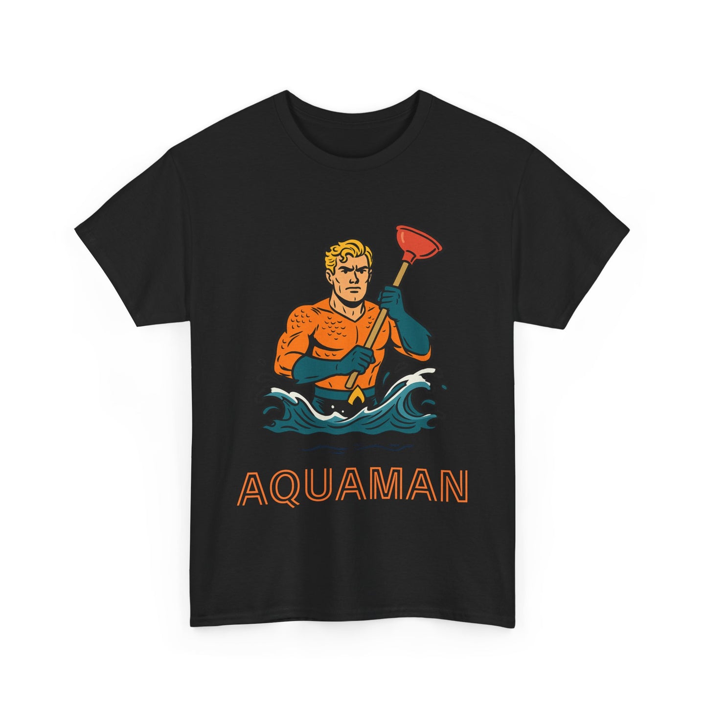 T-shirt unisexe parodie drôle d'Aquaman