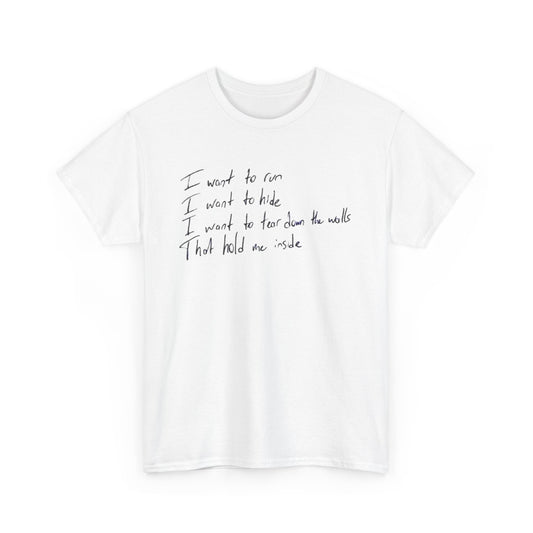 u2 inspired song text T-Shirt