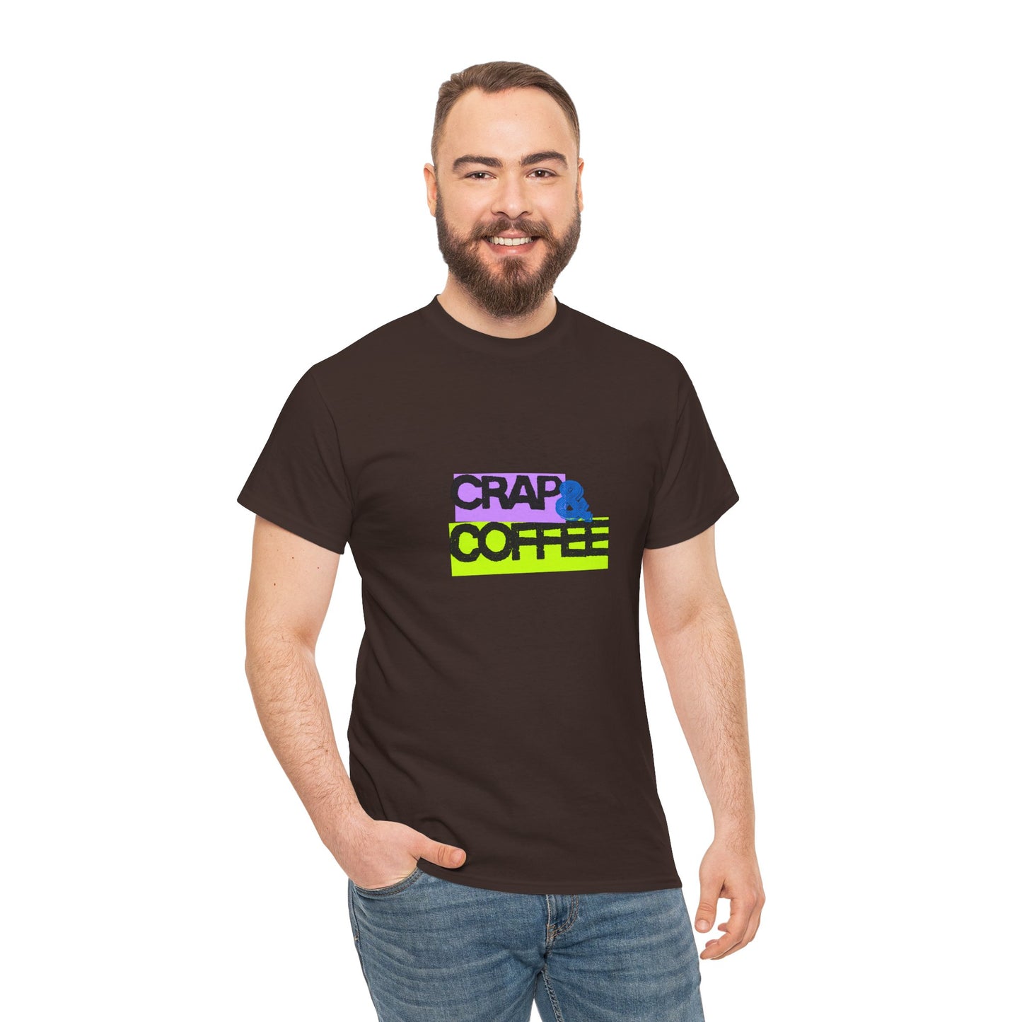 Crap & Coffee Unisex Heavy Cotton Tee, Casual T-Shirt for Coffee Lovers, Gift for Coffee Enthusiasts, Fun Quote Tee, Everyday Wear, [...]