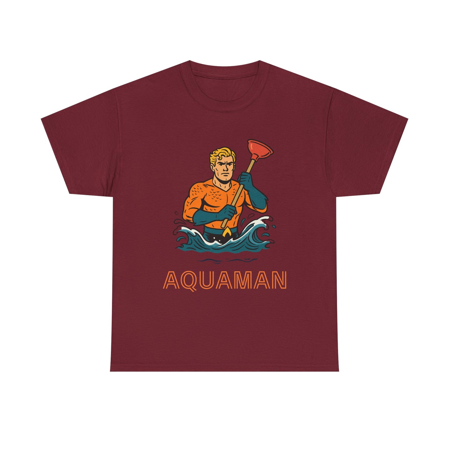 T-shirt unisexe parodie drôle d'Aquaman