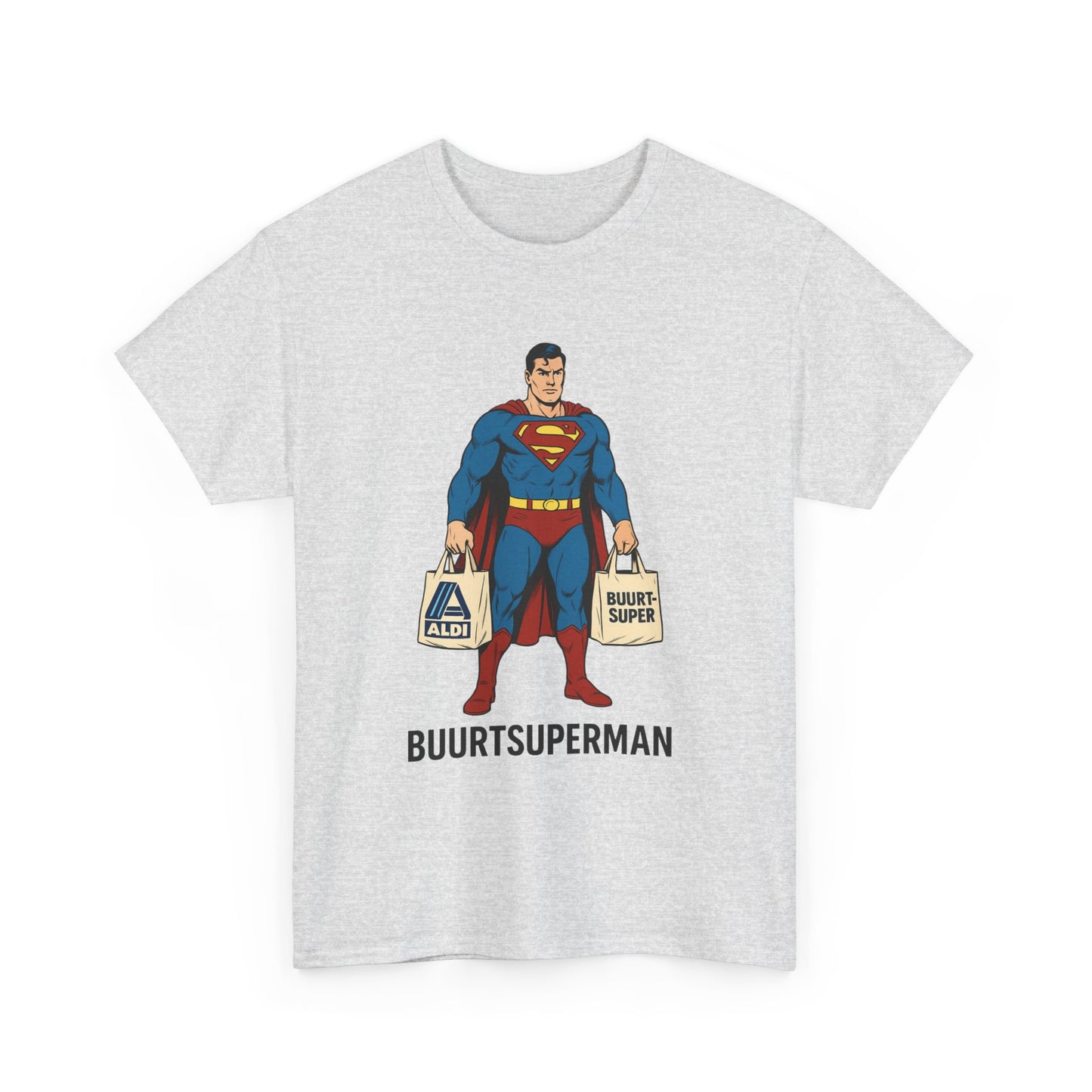 Funny Superman  Tee, Unisex Cotton Shirt, Gift for Superhero Fans, Humor Apparel, Quirky Graphic Tee