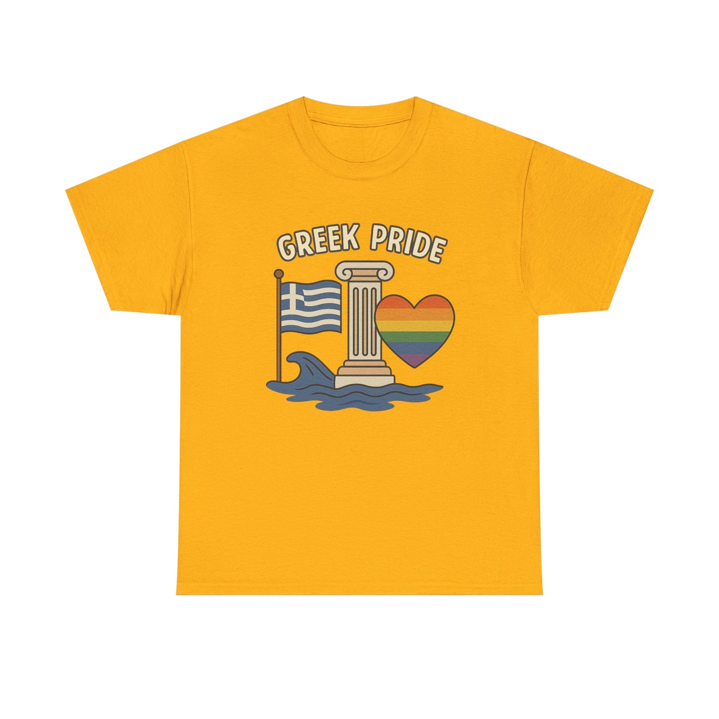 Griechischer Stolz - Inspiriertes Grafik-T-Shirt, Urlaubsshirt, Reise-Souvenir, Unisex-Baumwoll-T-Shirt, Sommerbekleidung, Freizeitkleidung 