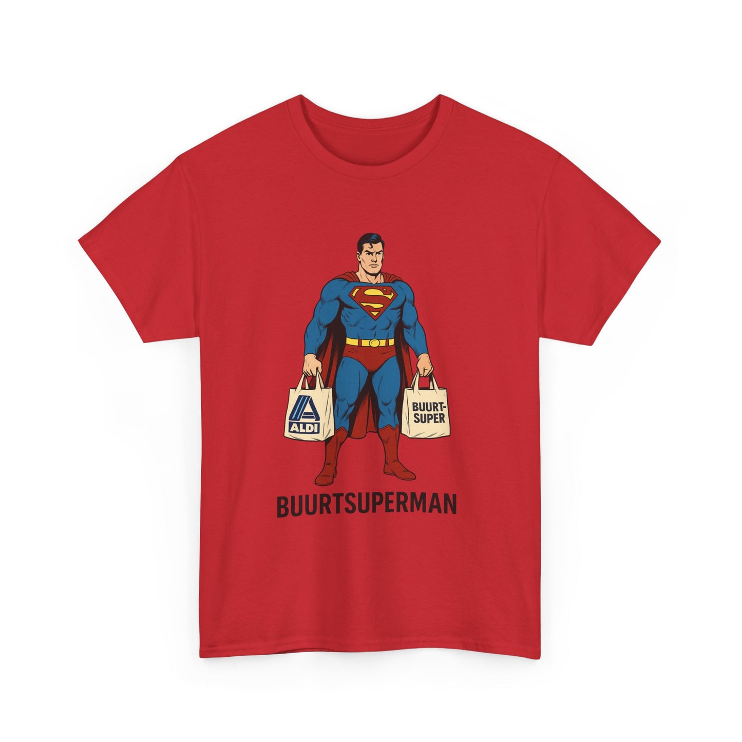 Funny Superman  Tee, Unisex Cotton Shirt, Gift for Superhero Fans, Humor Apparel, Quirky Graphic Tee