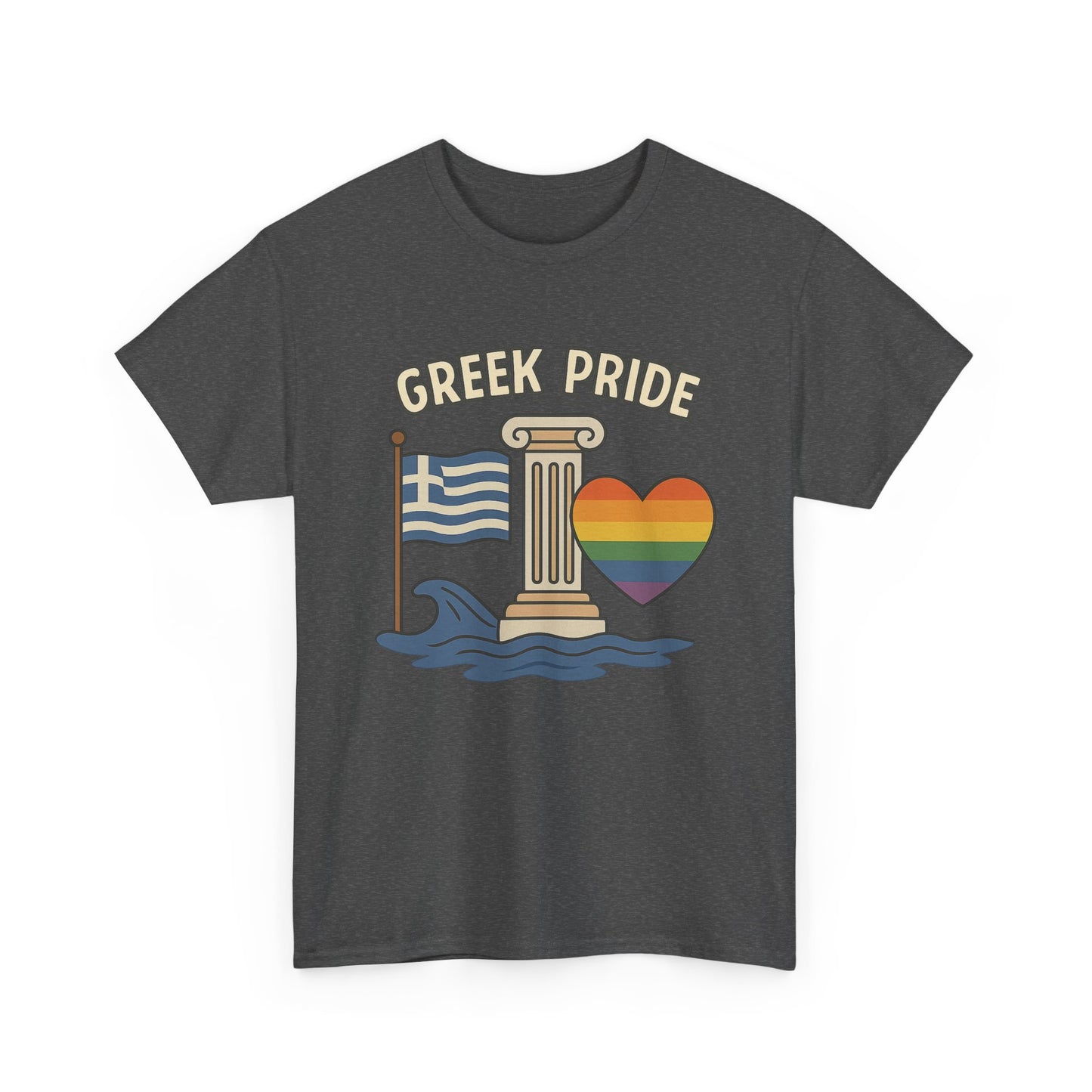 Griechischer Stolz - Inspiriertes Grafik-T-Shirt, Urlaubsshirt, Reise-Souvenir, Unisex-Baumwoll-T-Shirt, Sommerbekleidung, Freizeitkleidung 