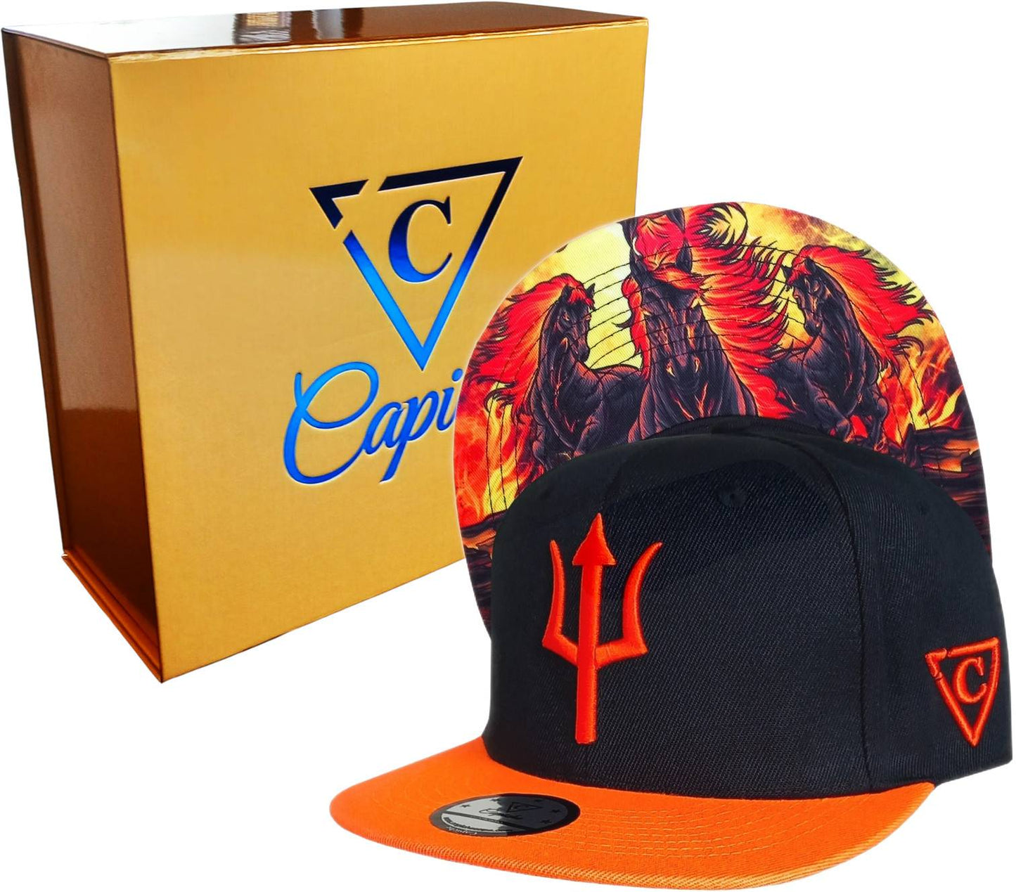 Aethon Snapback - Black/Orange