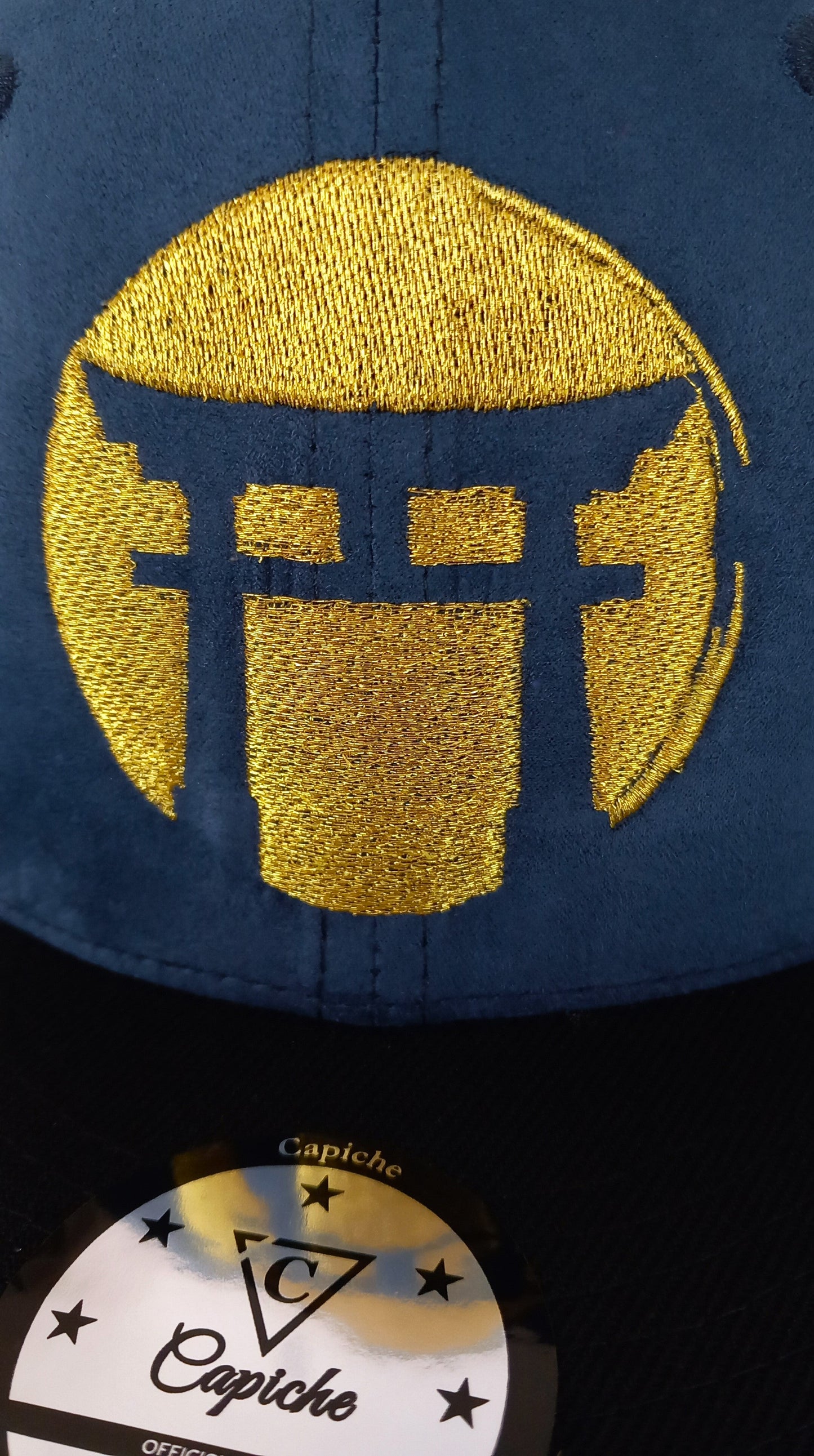 Blue Samurai Snapback - Suede/Golden Thread