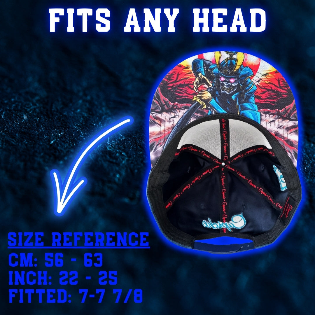 Blue Samurai Snapback - Suede/Golden Thread