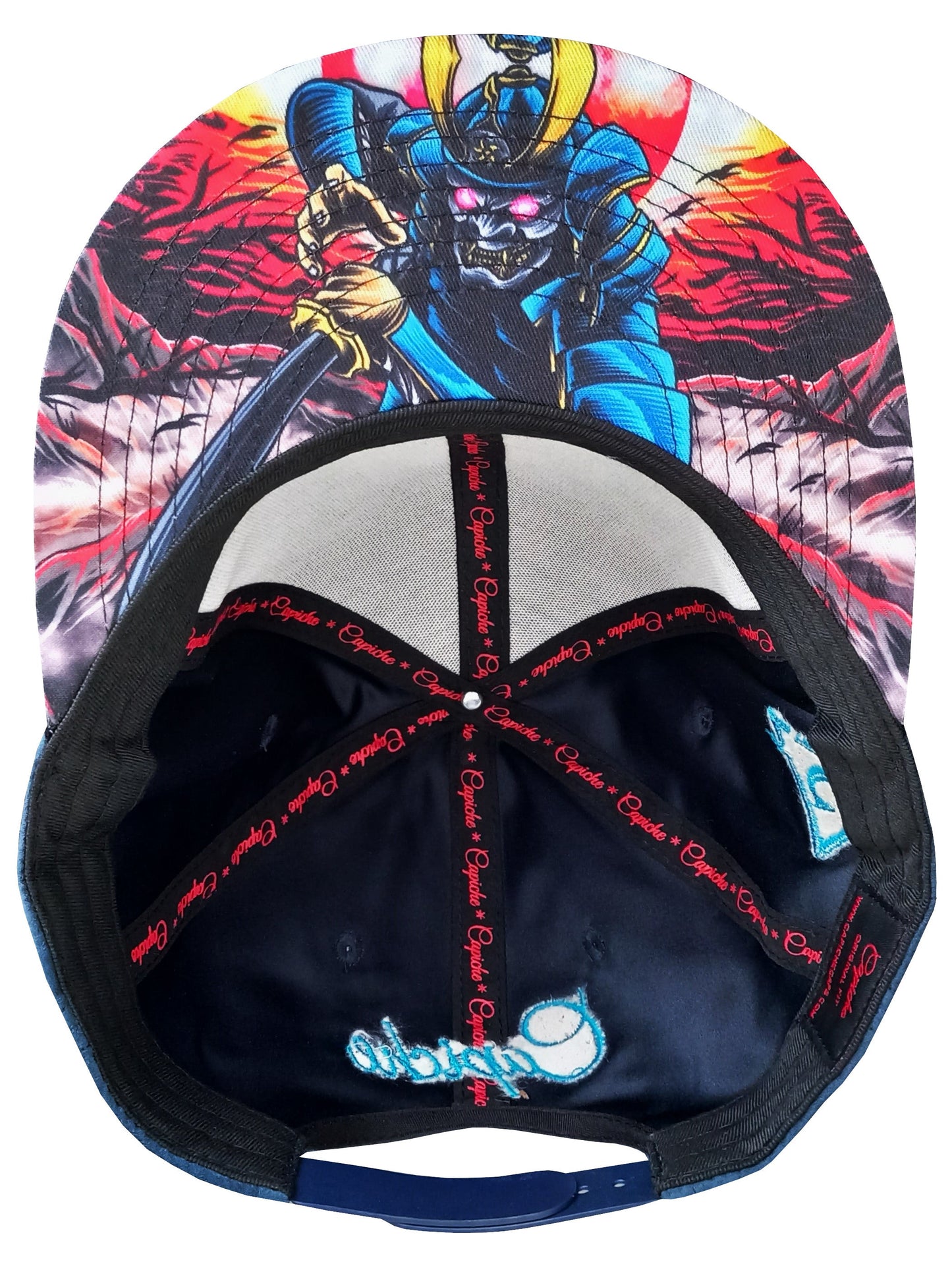 Blue Samurai Snapback - Suede/Golden Thread