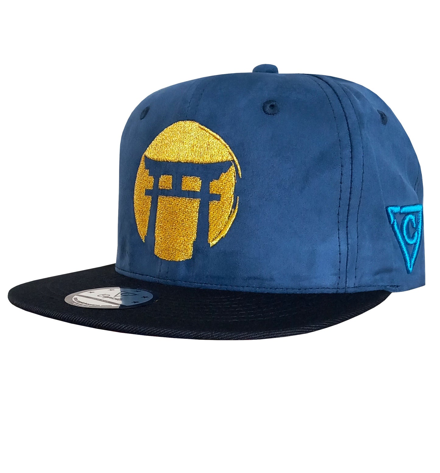 Blue Samurai Snapback - Suede/Golden Thread