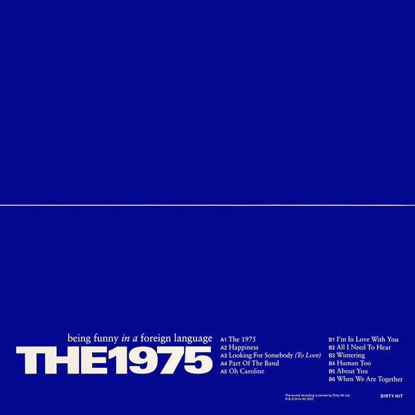 The 1975 Being Funny In A Foreign Language  Blue Liquid Limited edition