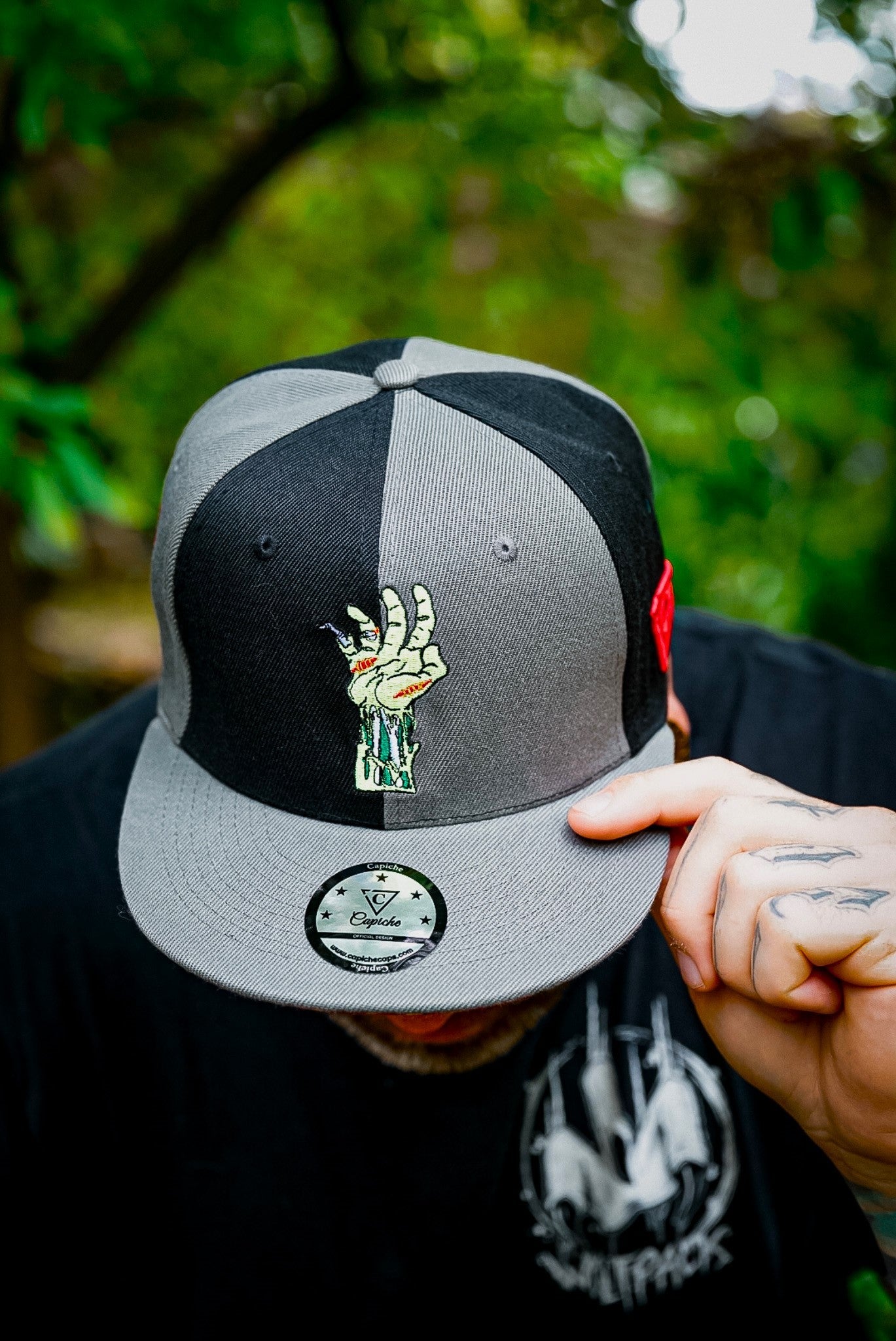 Zombie Killer Snapback - 50/50 Grey/Black