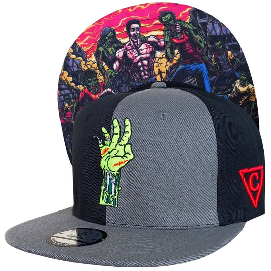 Zombie Killer Snapback - 50/50 Grey/Black