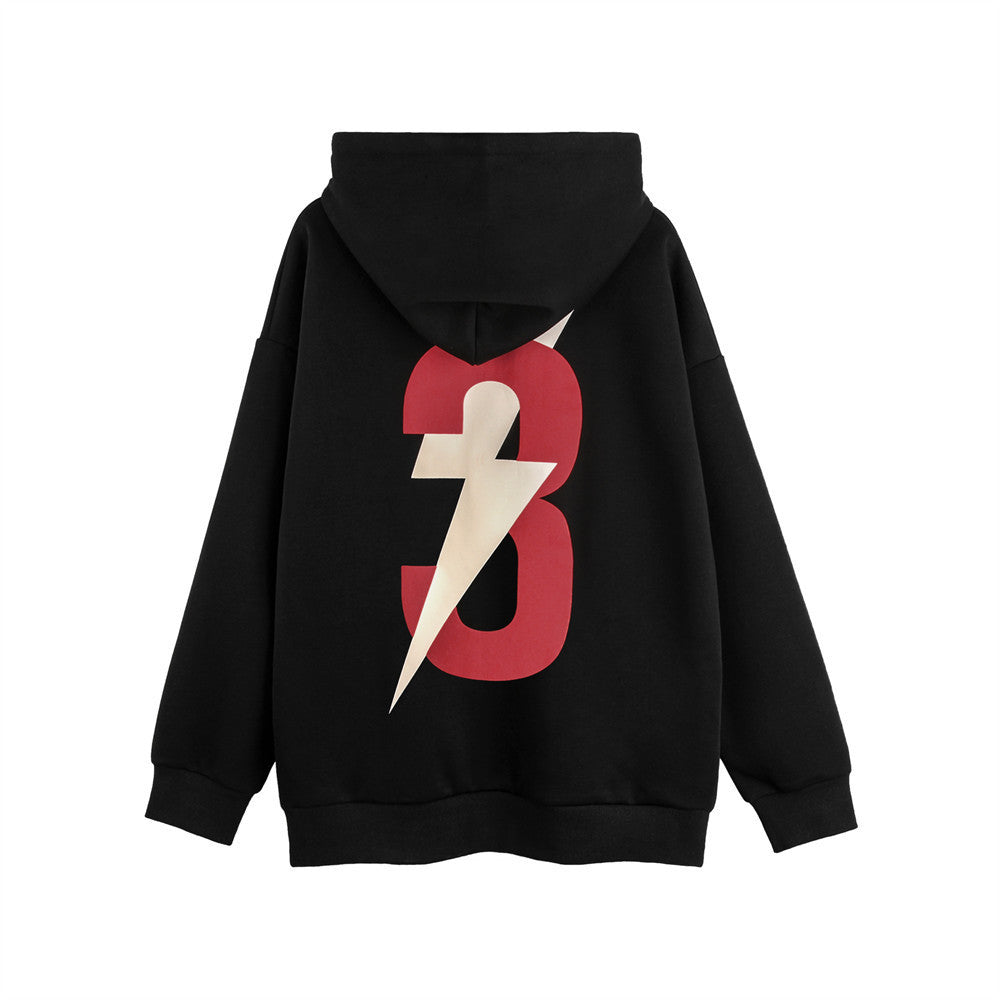 Men's Lightning Printed Hoodie