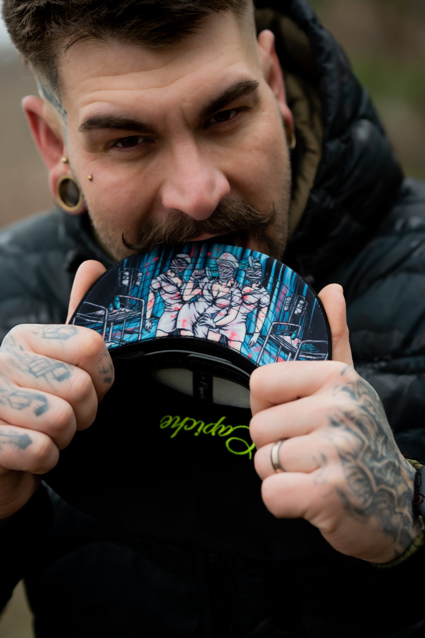 Cursed Nurse Snapback - Black