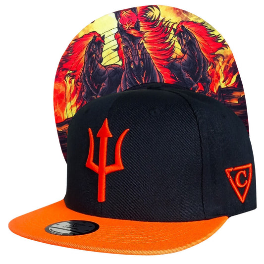 Aethon Snapback - Black/Orange